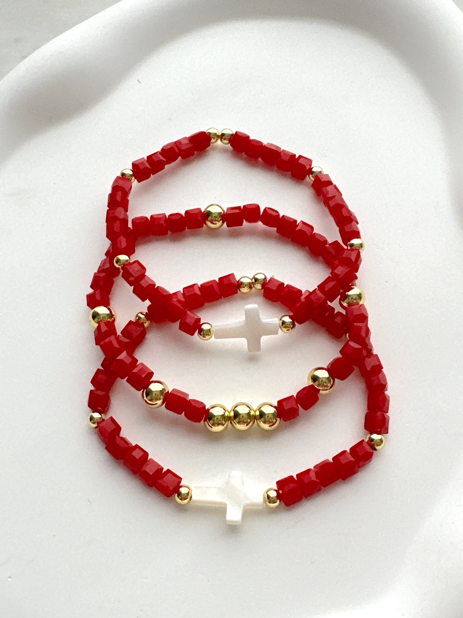 Crimson Cross Set Adorn U