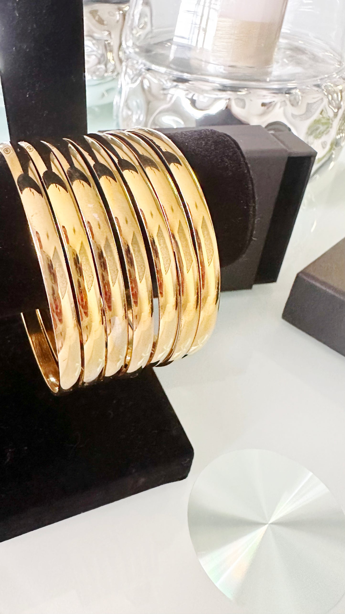 Semanario, Stainless Steel Bangle (thick) - Adorn U