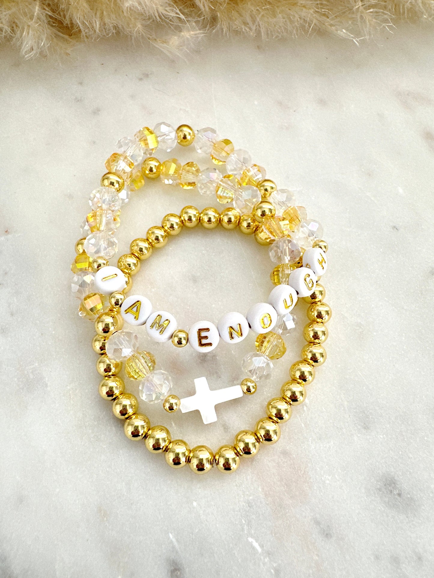 I am Enough Bracelet Set Adorn U