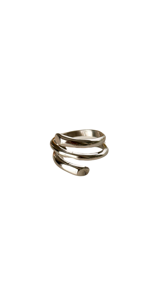 Spiral Stainless Steel Ring - Adorn U