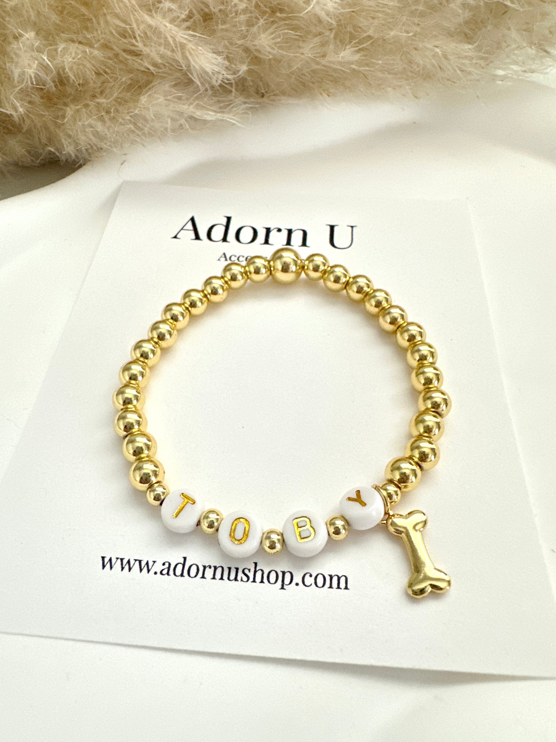 Personalized Pet Beaded Bracelet Adorn U