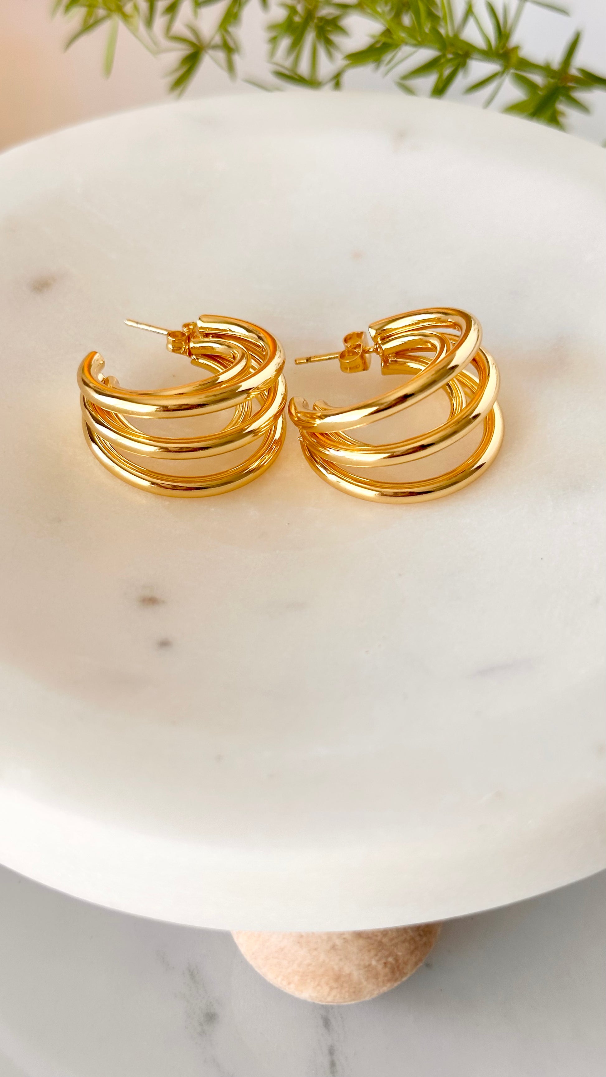 Beatrix 4 Hoop Earrings - Adorn U
