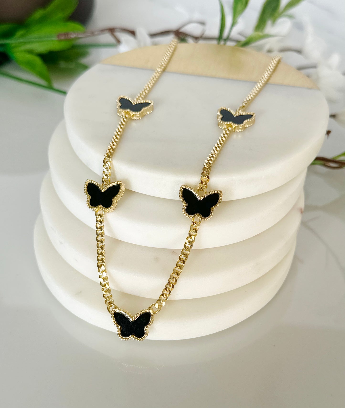 Butterfly Necklace and Bracelet Set - Adorn U