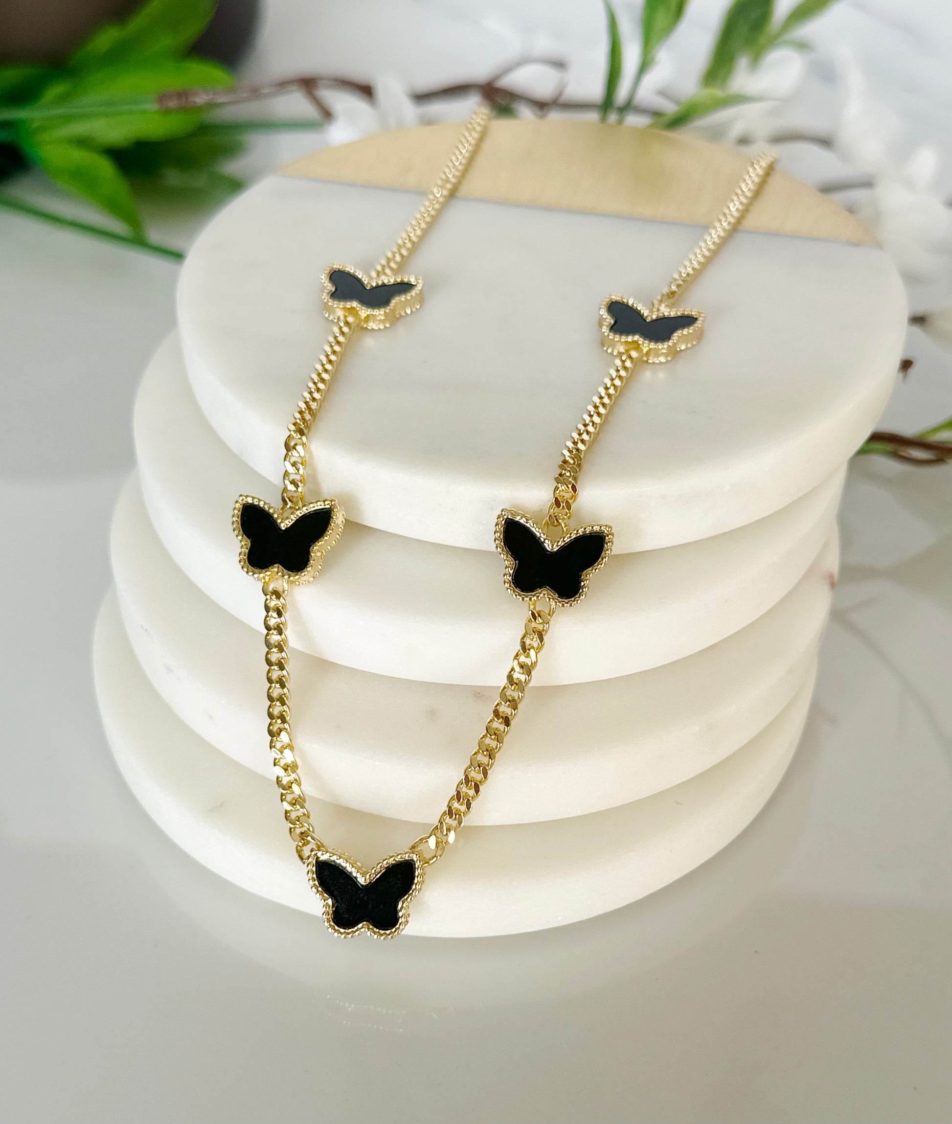 Butterfly Necklace and Bracelet Set - Adorn U