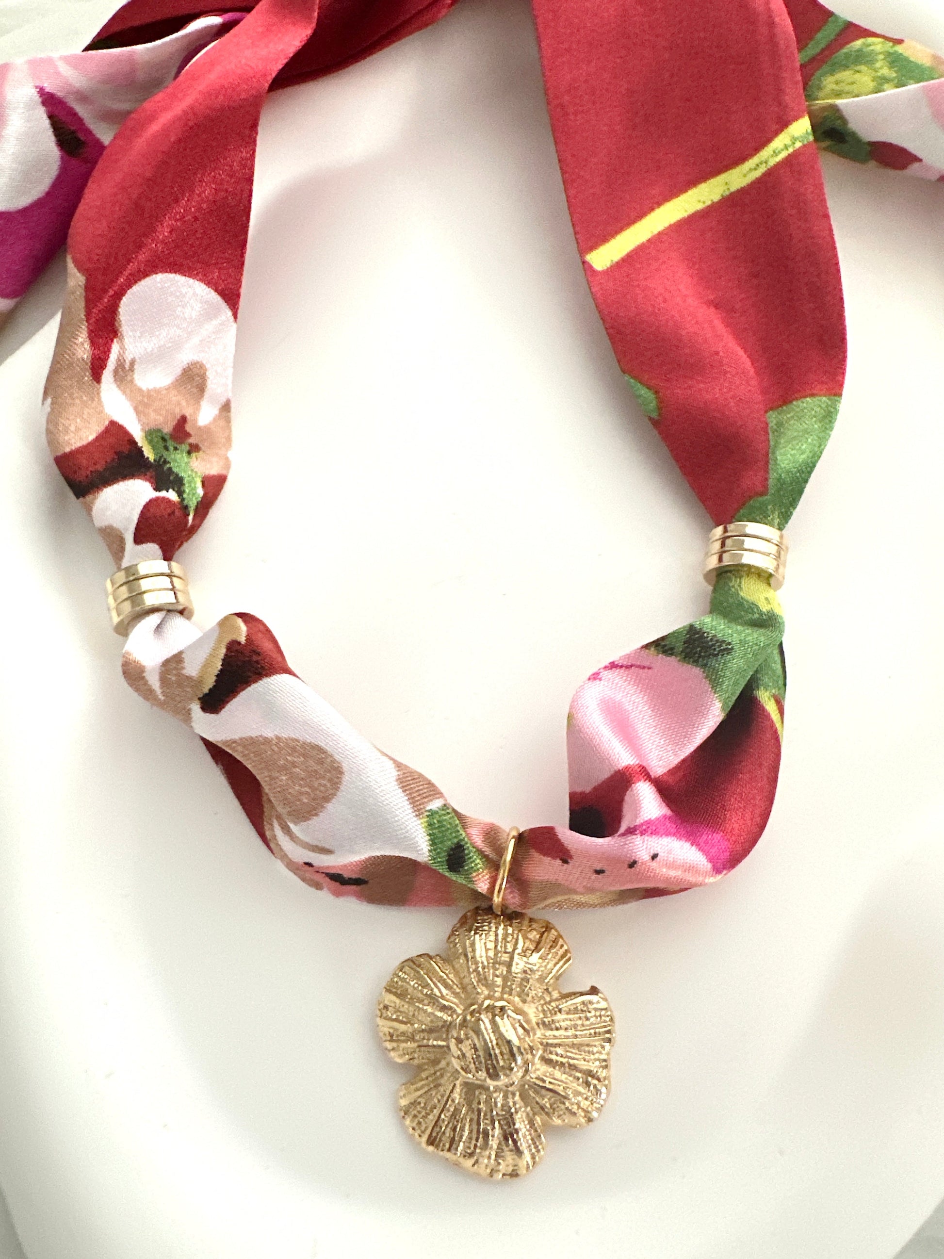 Silk Bandanna Necklace Adorn U