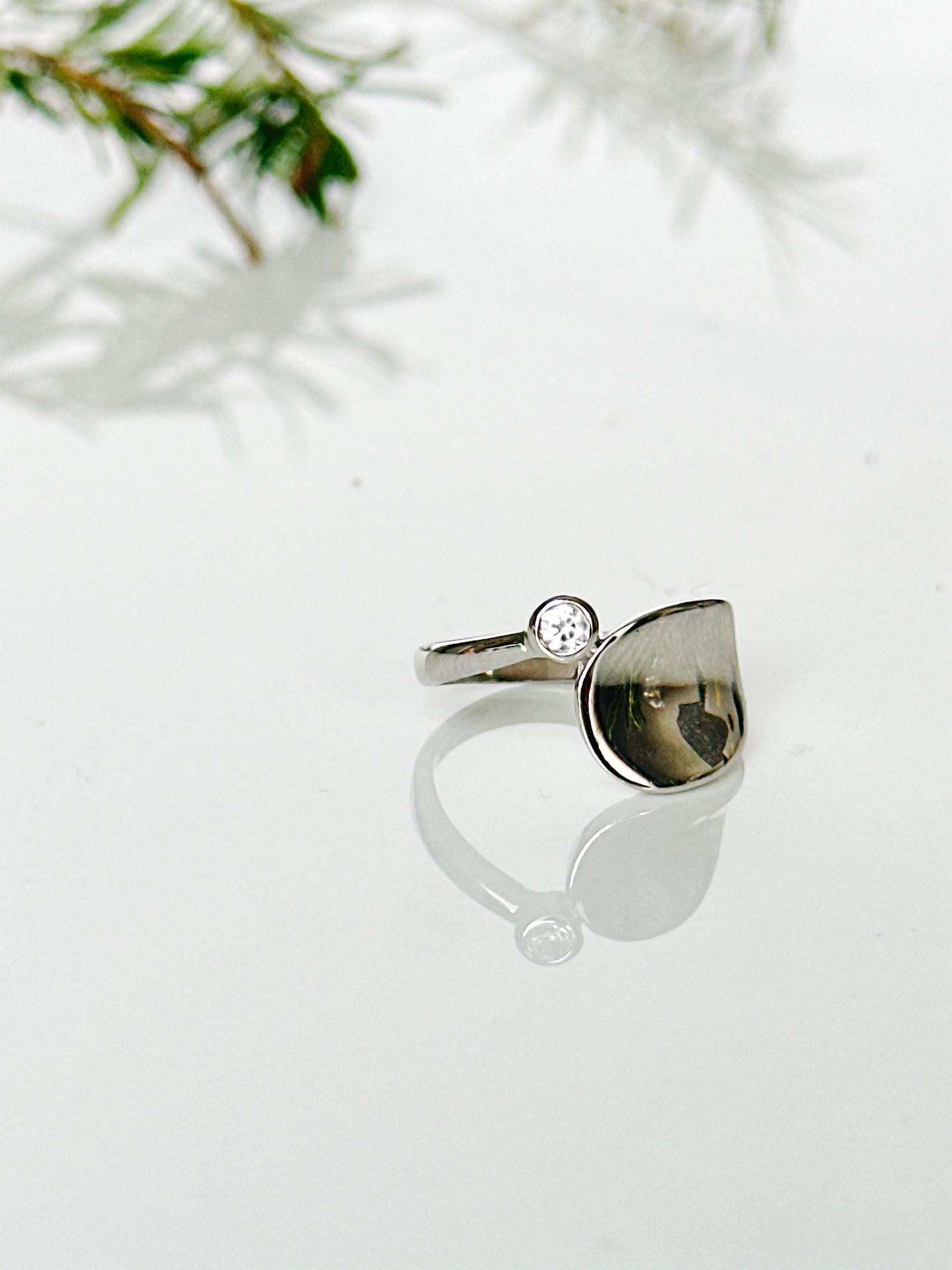Elsie Rhodium Ring - Adorn U