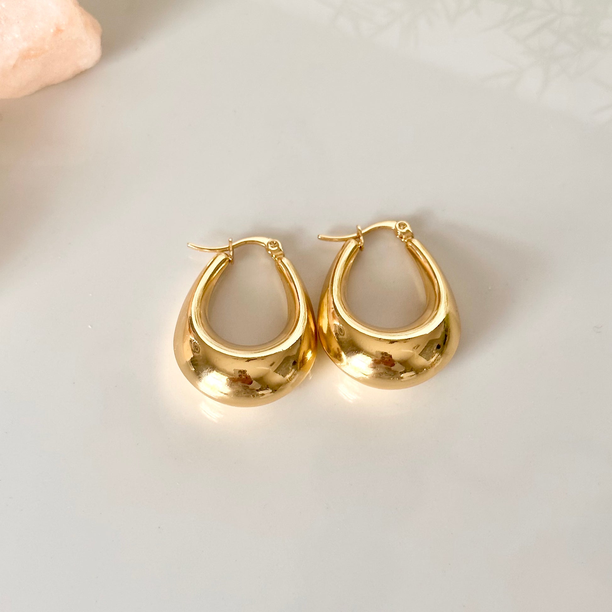 Elongated Drop Hoop - Adorn U