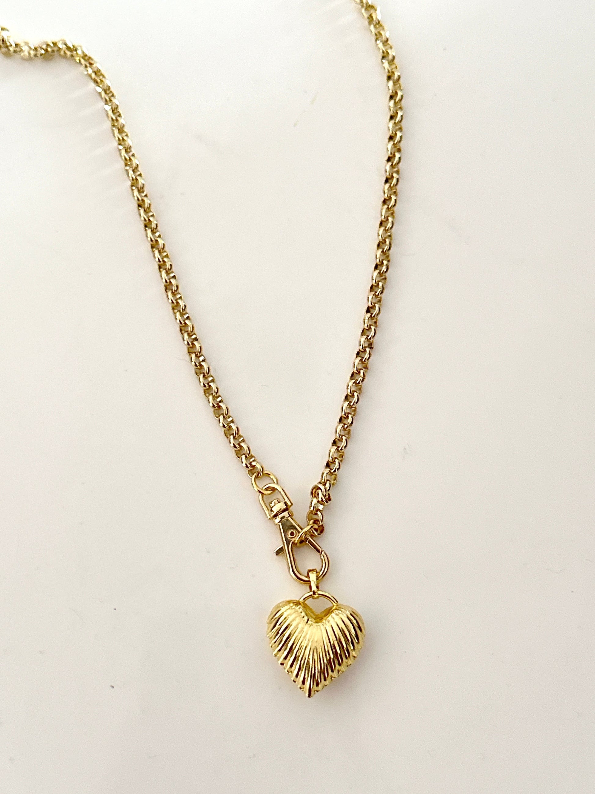 Mini Puffy Heart Necklace Adorn U