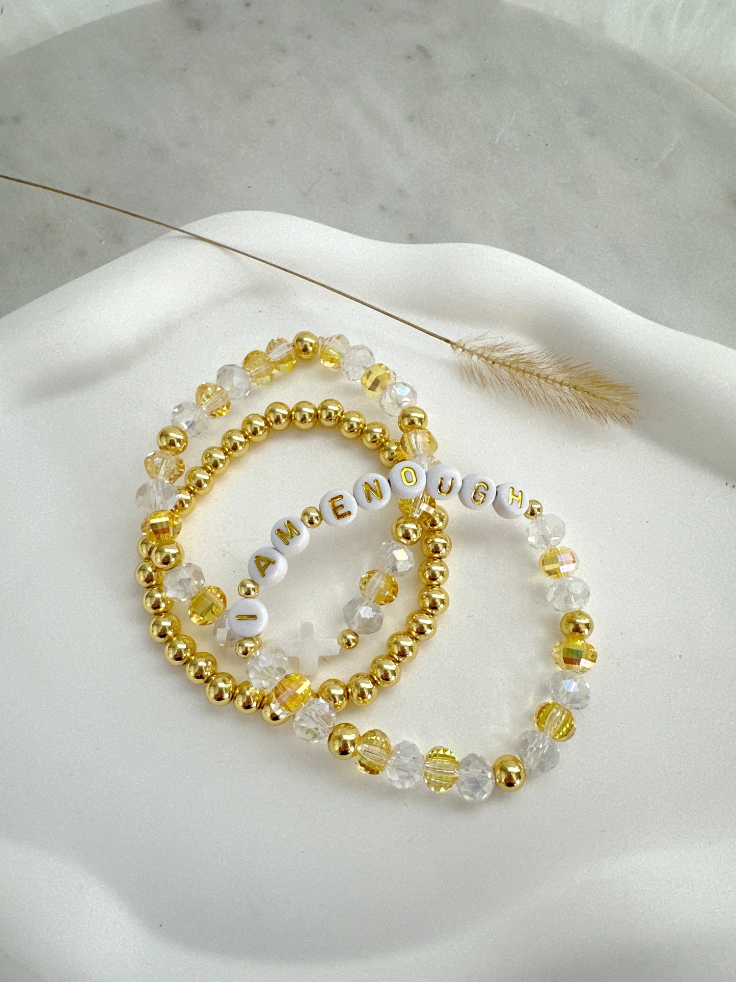 I am Enough Bracelet Set Adorn U