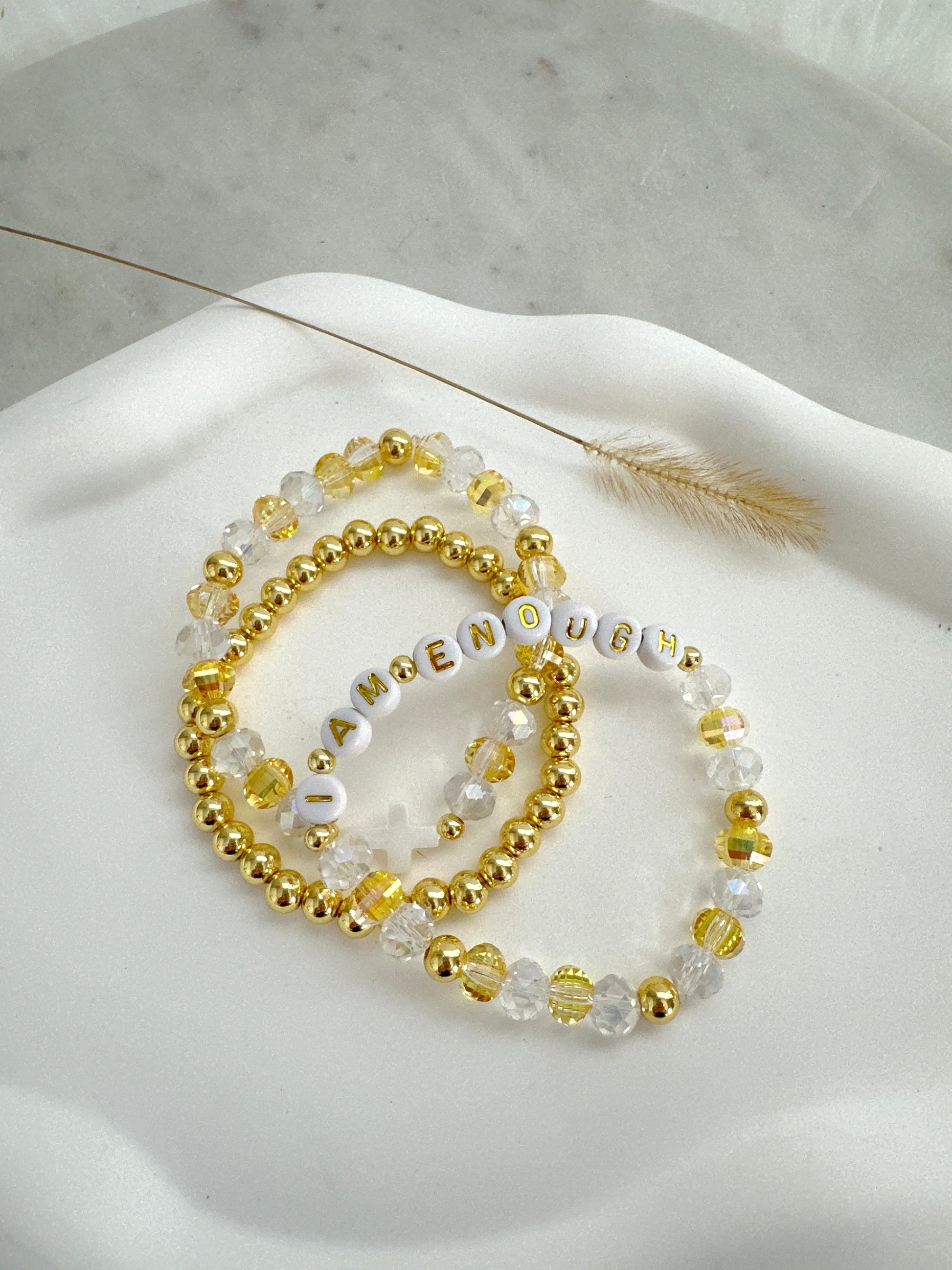 I am Enough Bracelet Set Adorn U