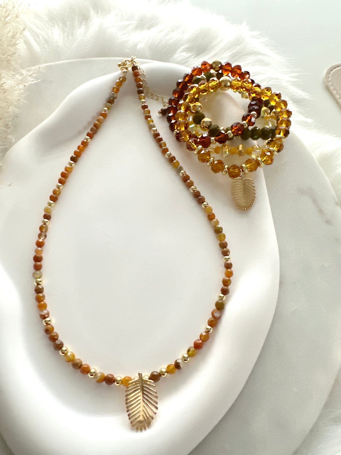 Leaf Necklace Adorn U