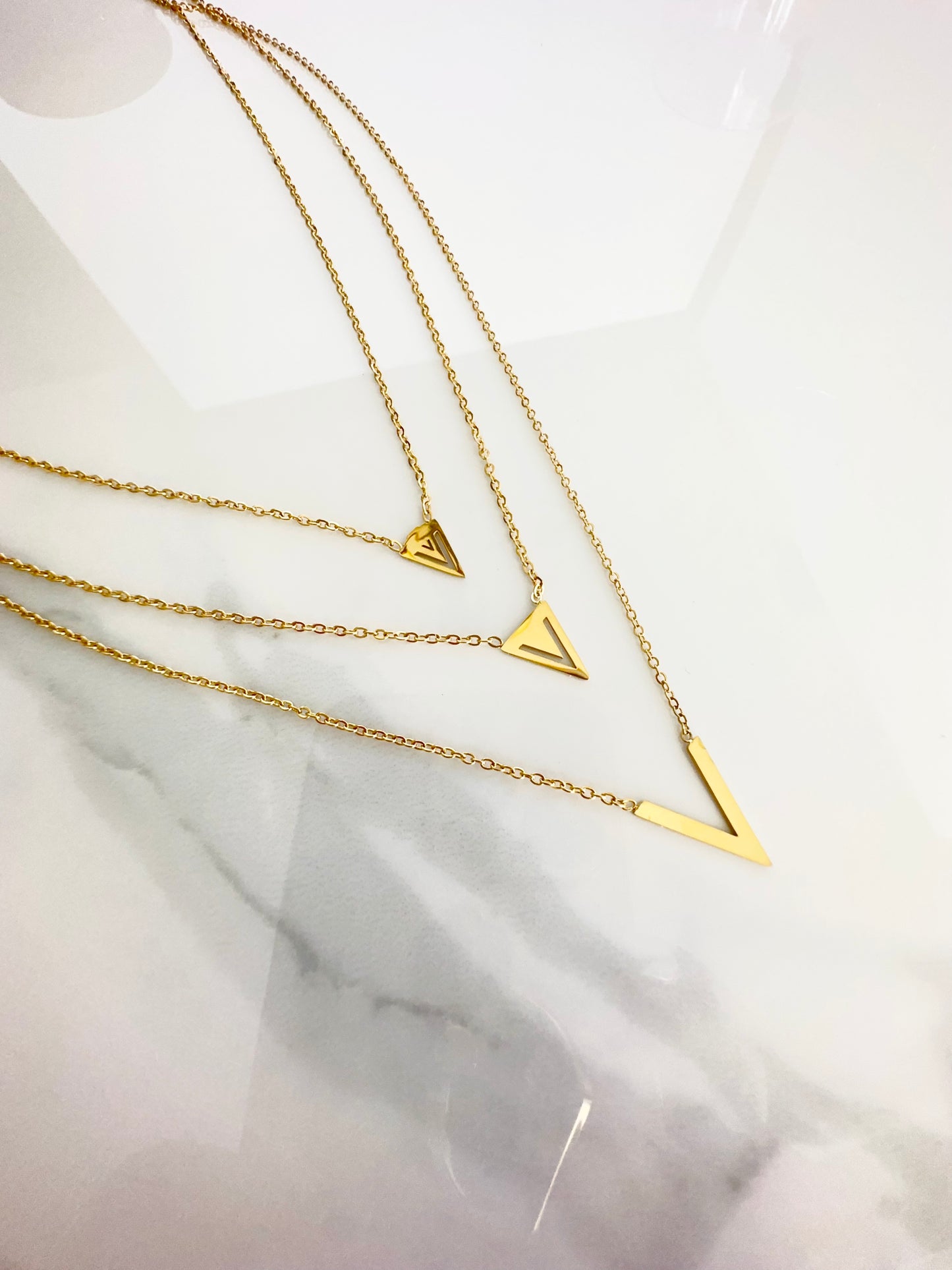 Layered V Necklace - Adorn U