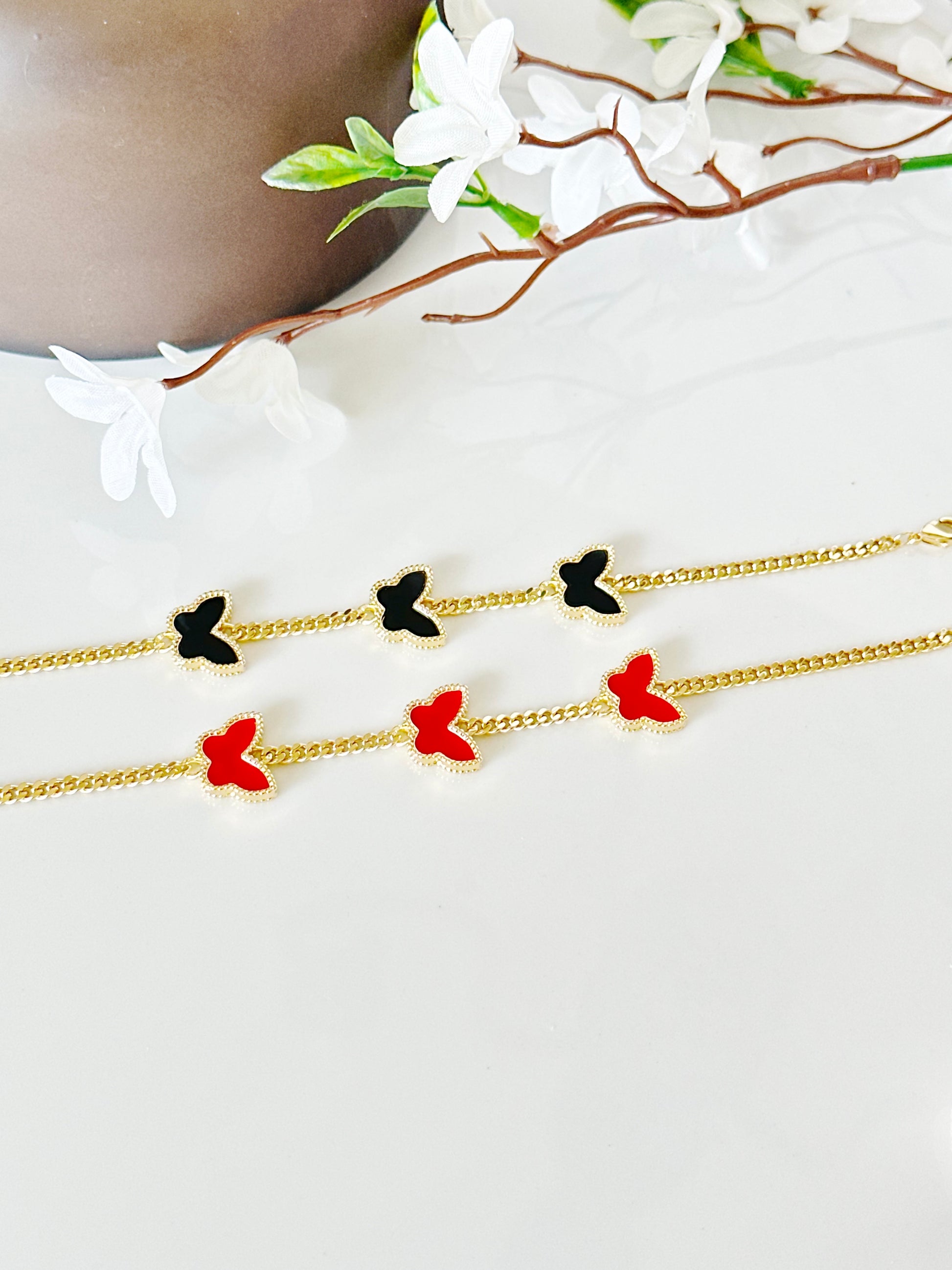 Butterfly Necklace and Bracelet Set - Adorn U