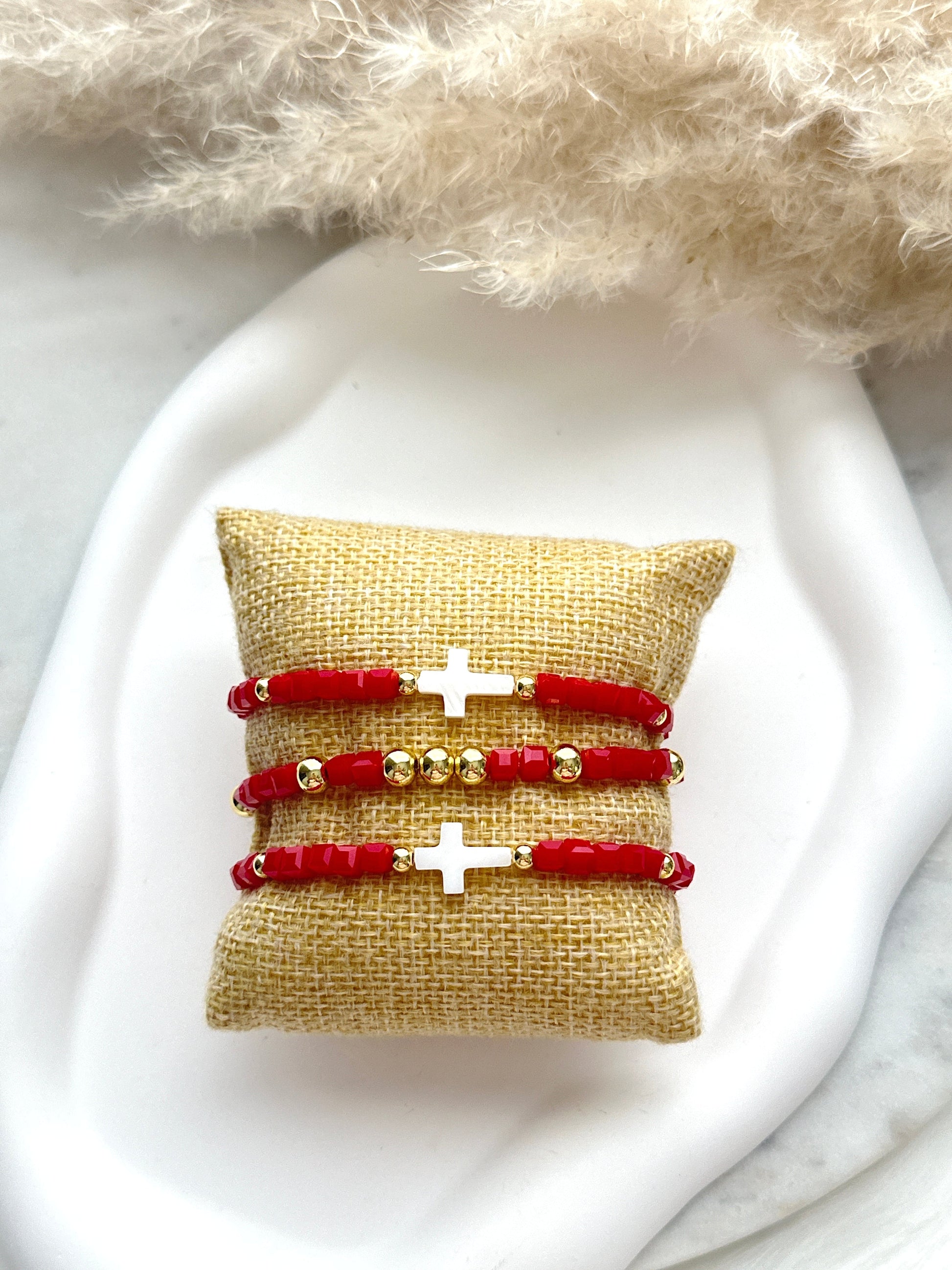 Crimson Cross Set Adorn U