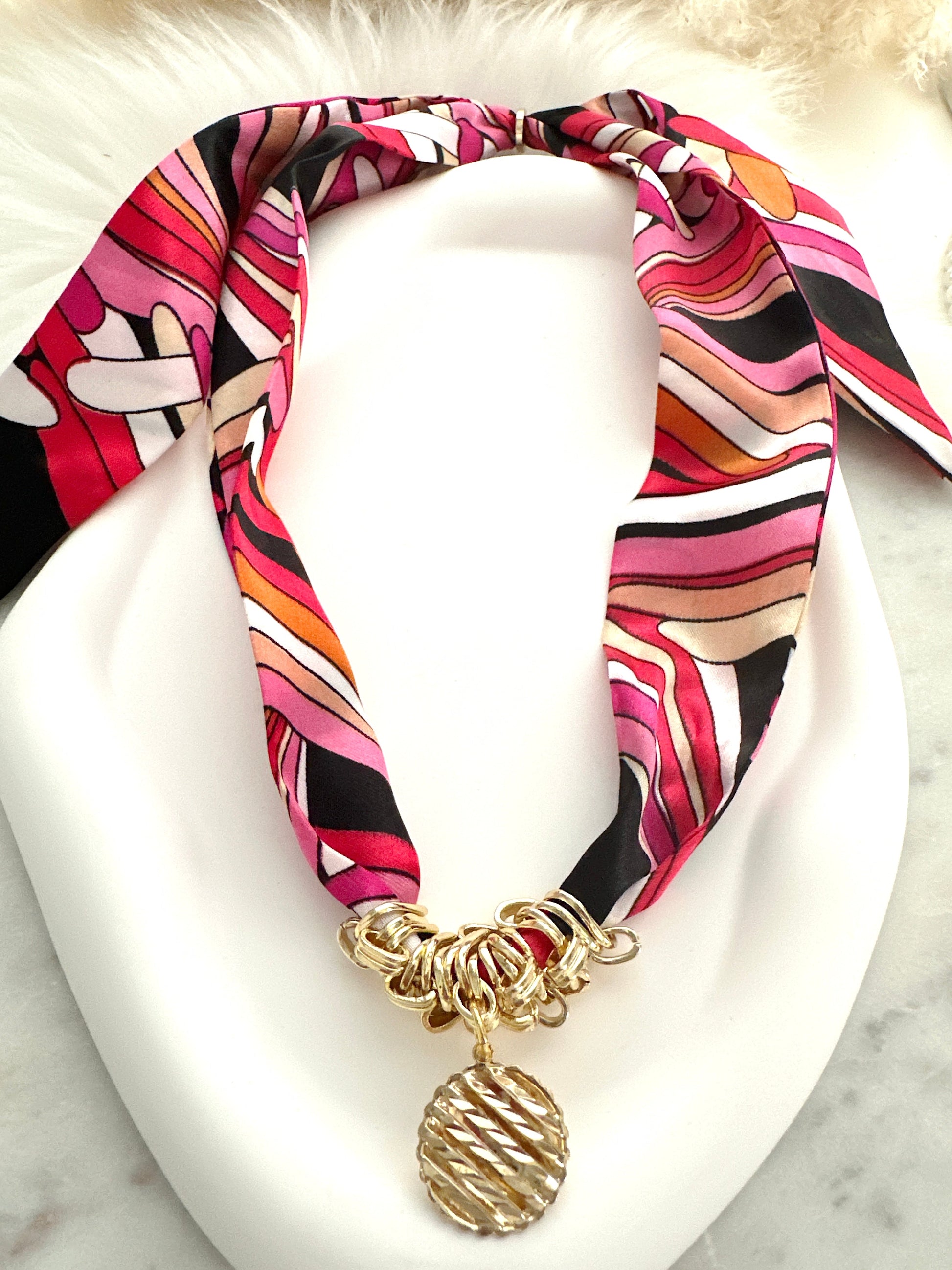 Silk Bandanna Necklace Adorn U