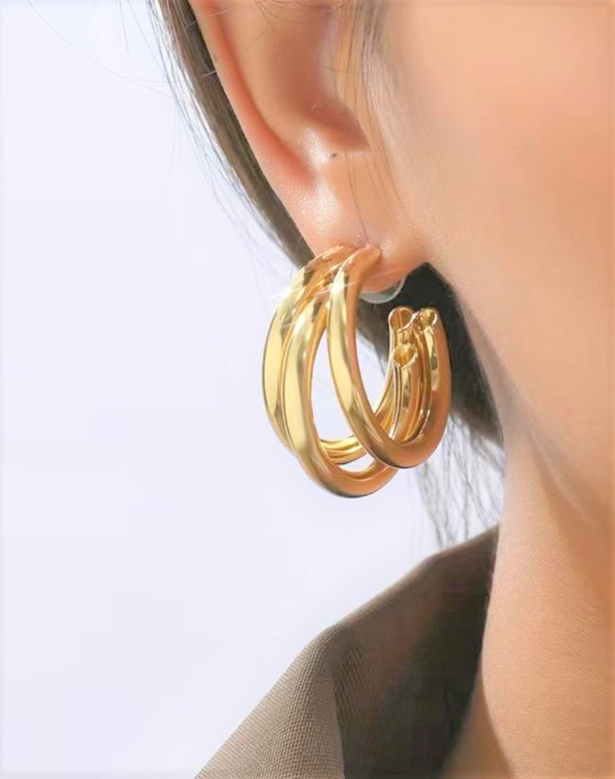 Three Ring Hoops - Adorn U