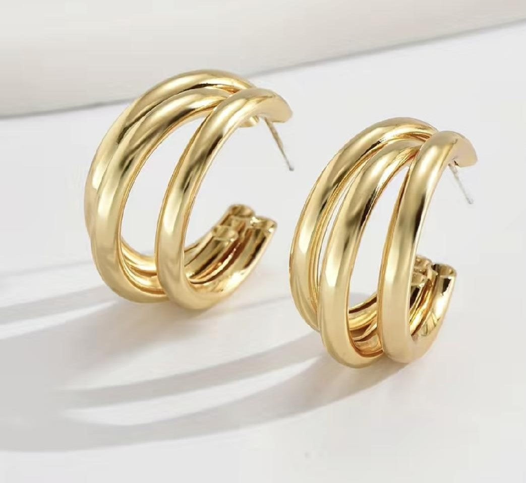 Three Ring Hoops - Adorn U