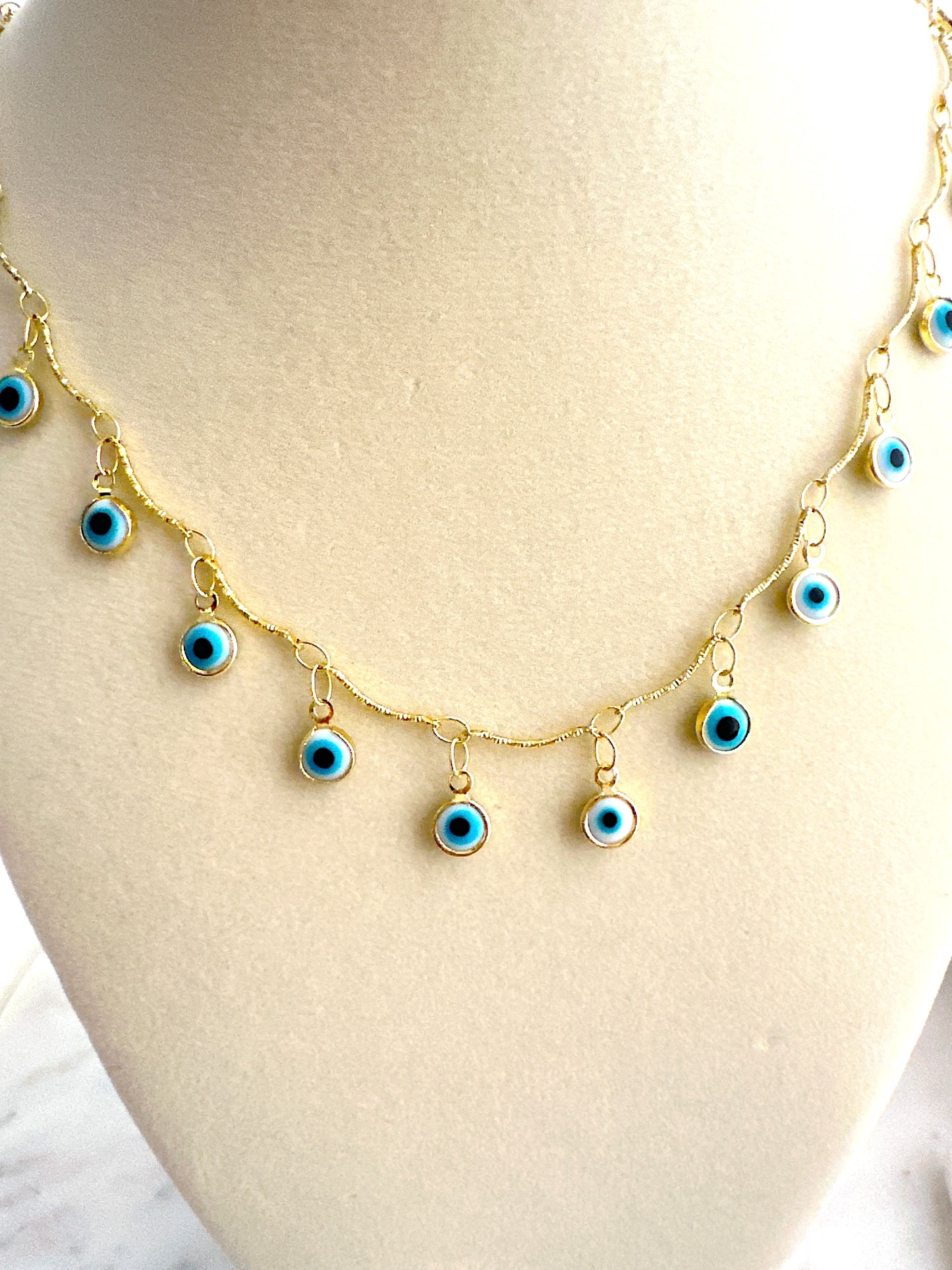 Santorini Eye Necklace - Adorn U