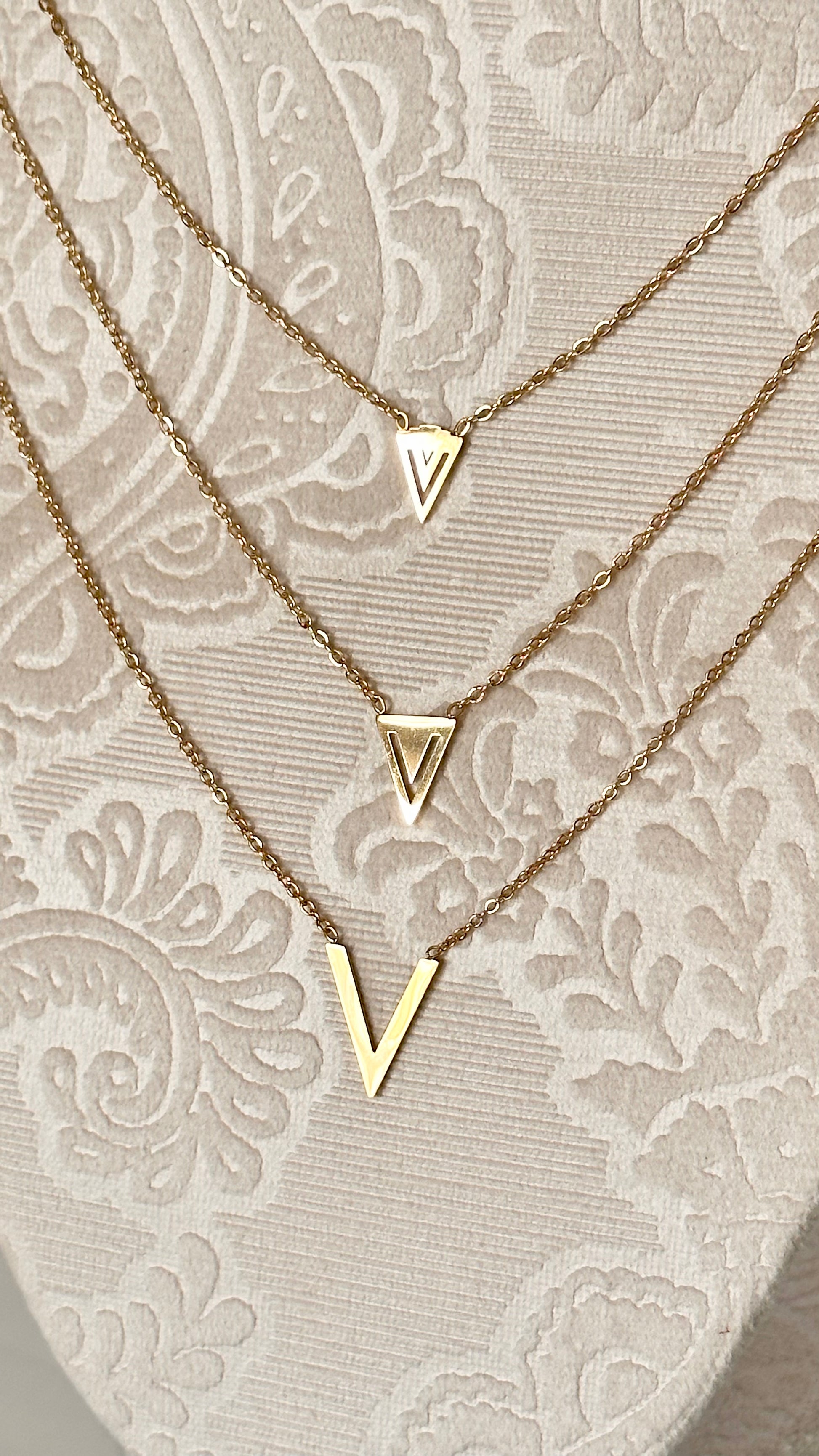 Layered V Necklace - Adorn U