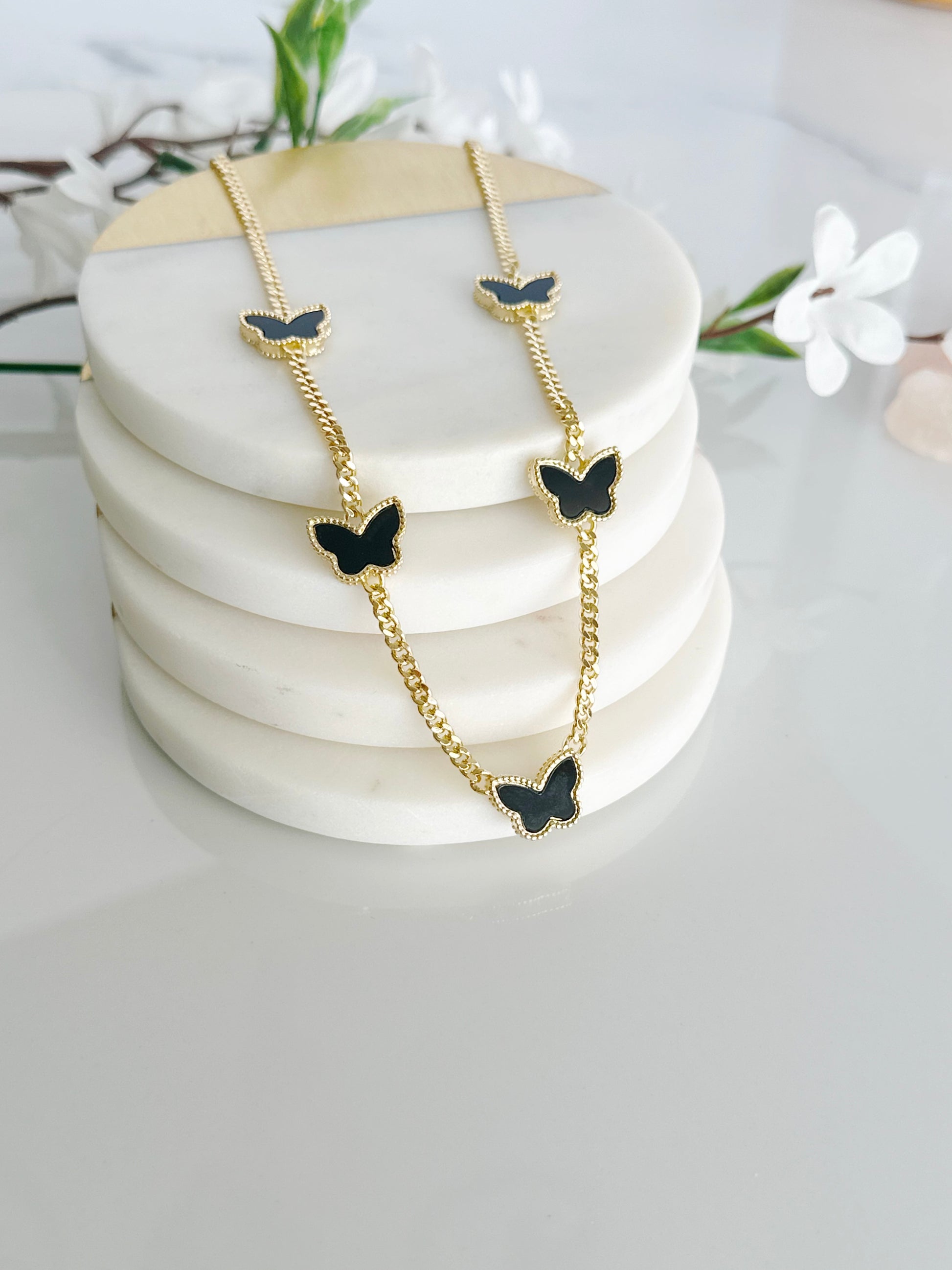 Butterfly Necklace and Bracelet Set - Adorn U