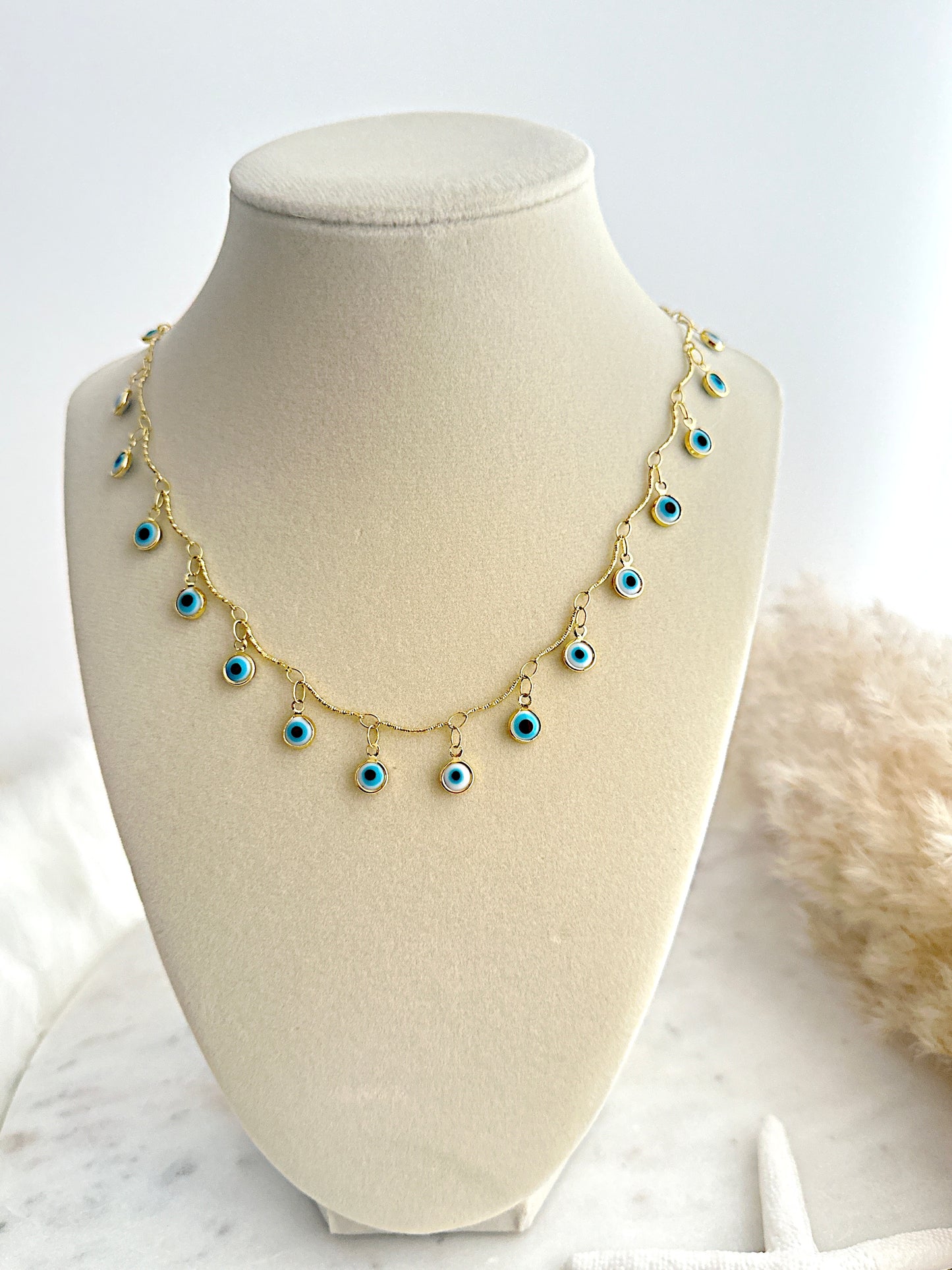 Santorini Eye Necklace - Adorn U