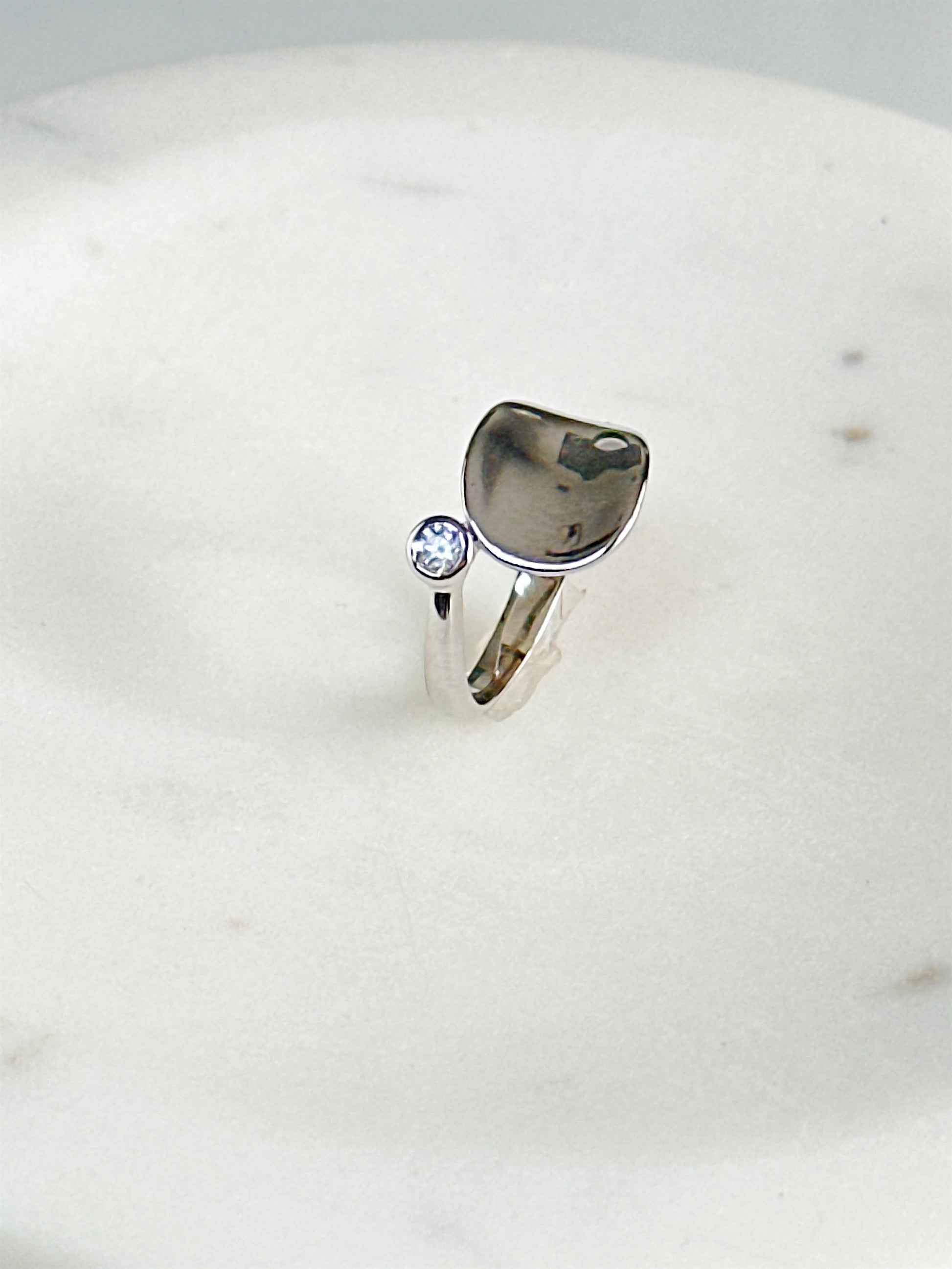 Elsie Rhodium Ring - Adorn U