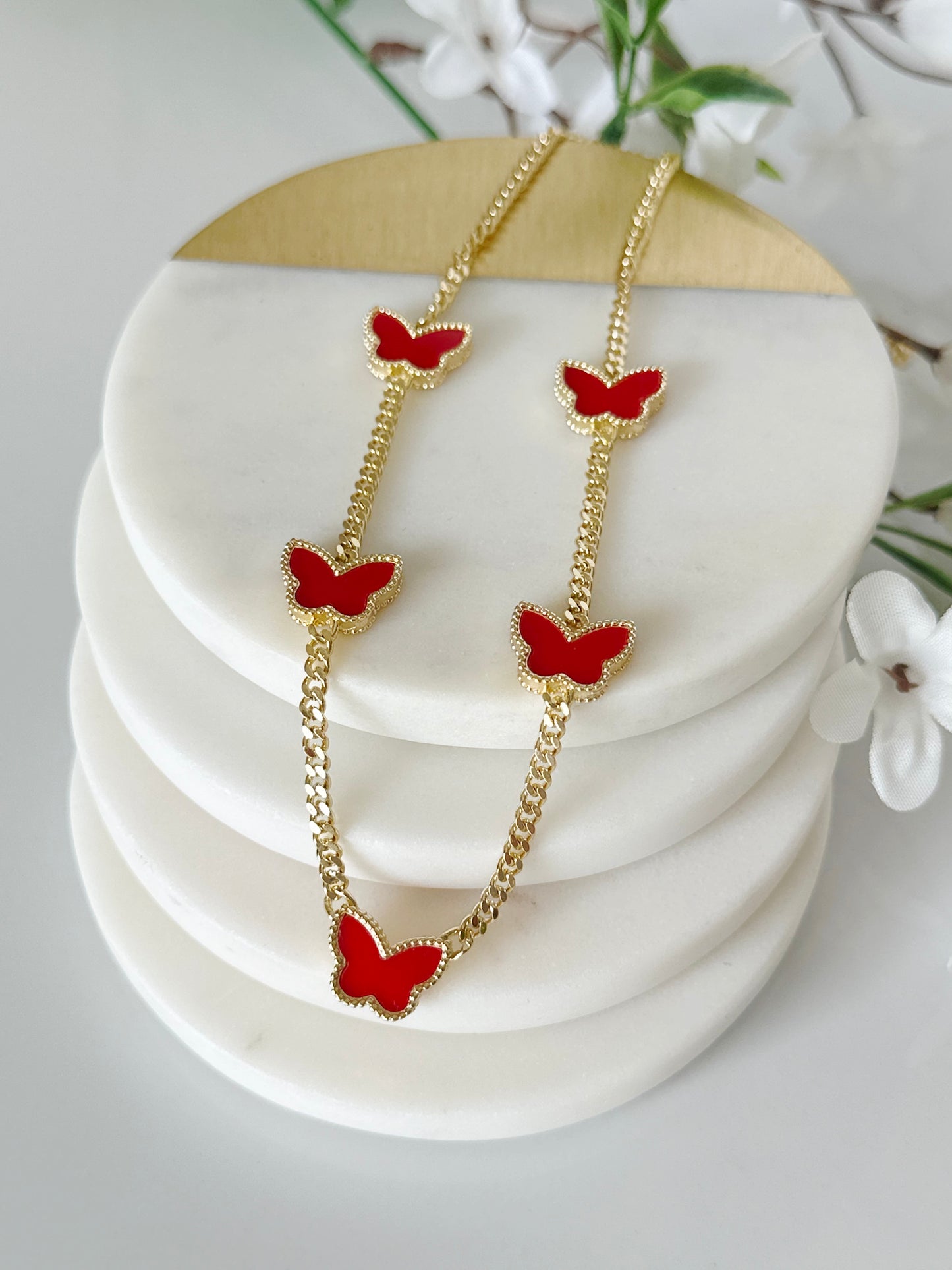 Butterfly Necklace and Bracelet Set - Adorn U