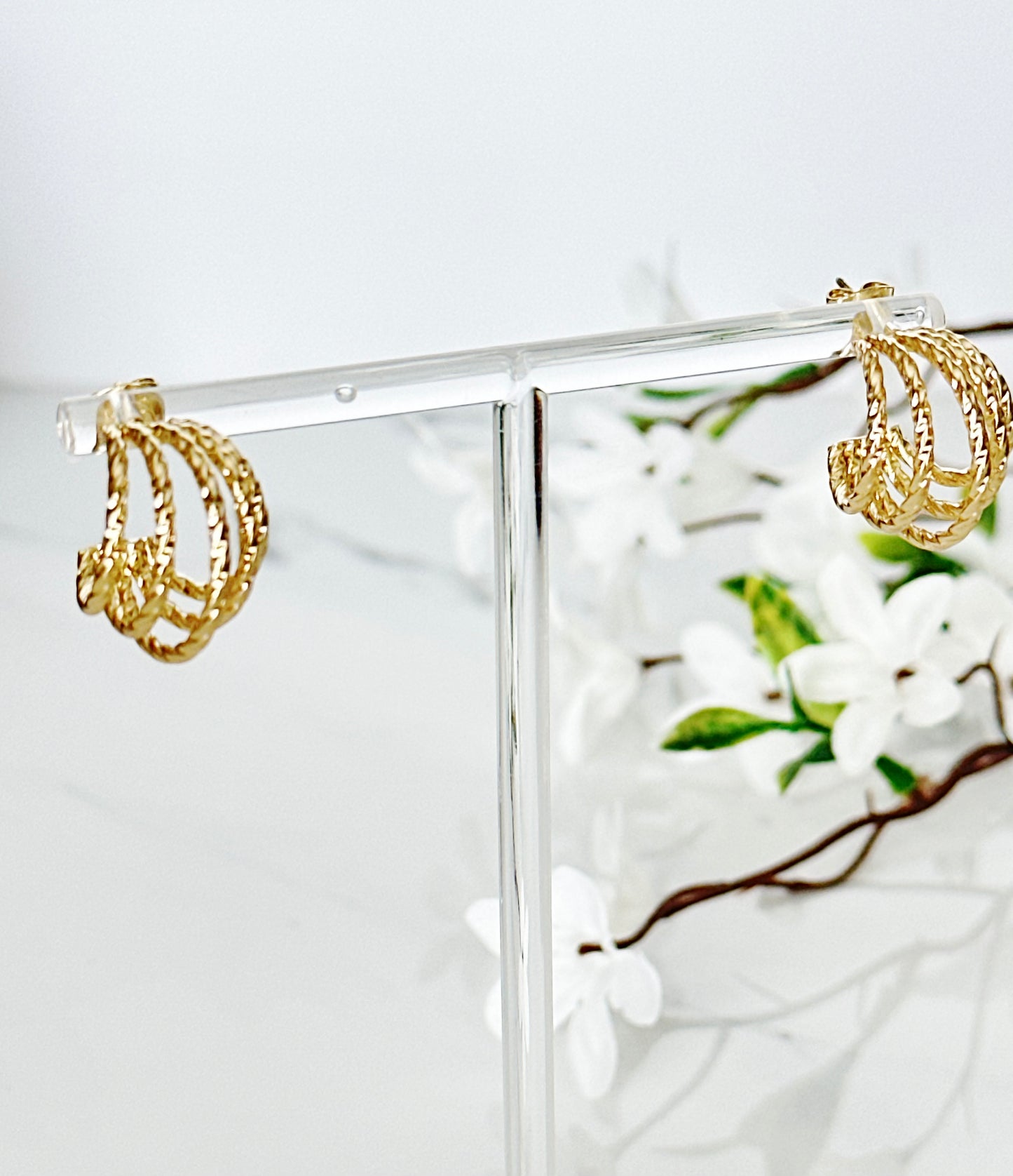 Textured Hoops - Adorn U
