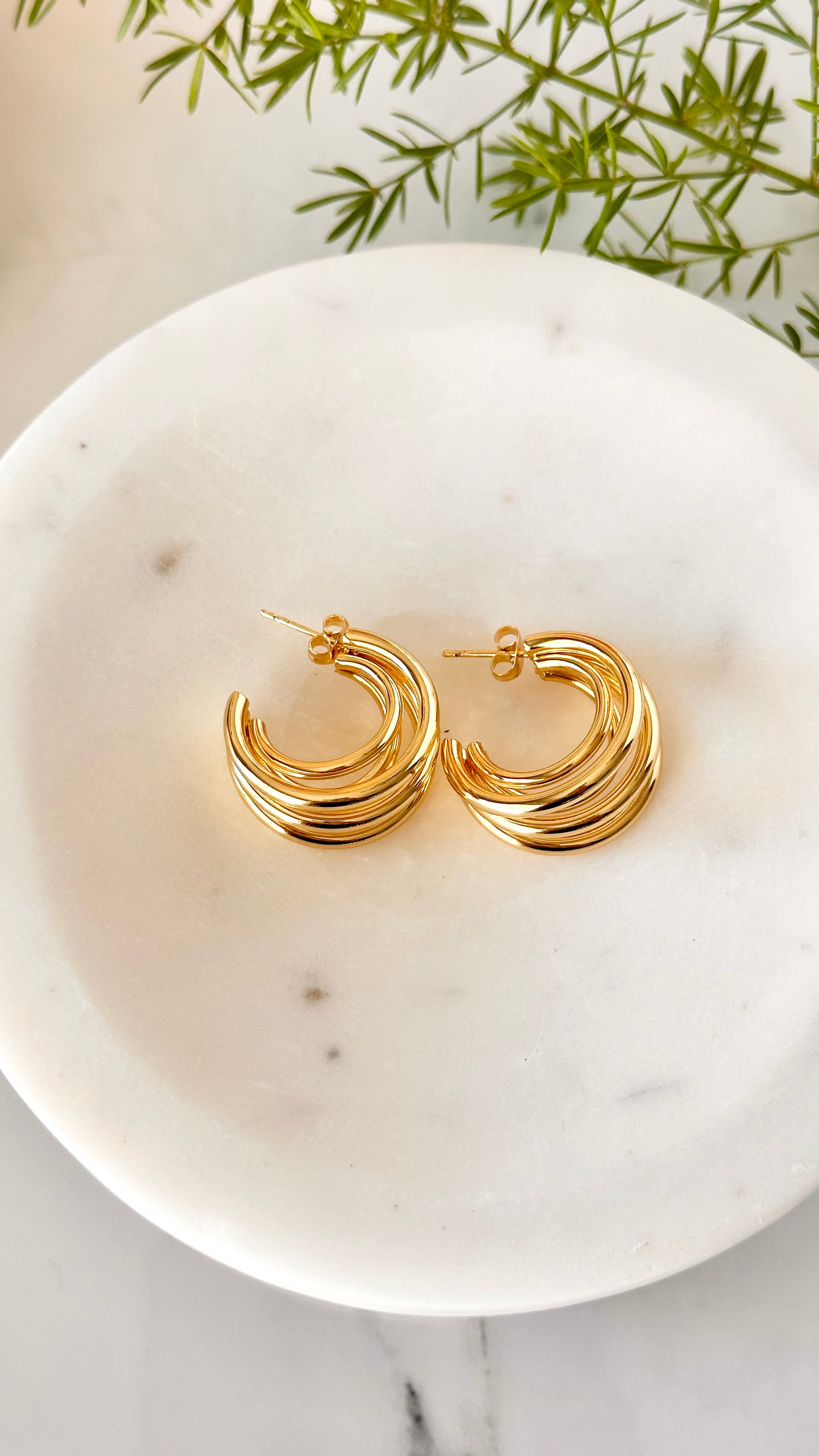 Beatrix 4 Hoop Earrings - Adorn U