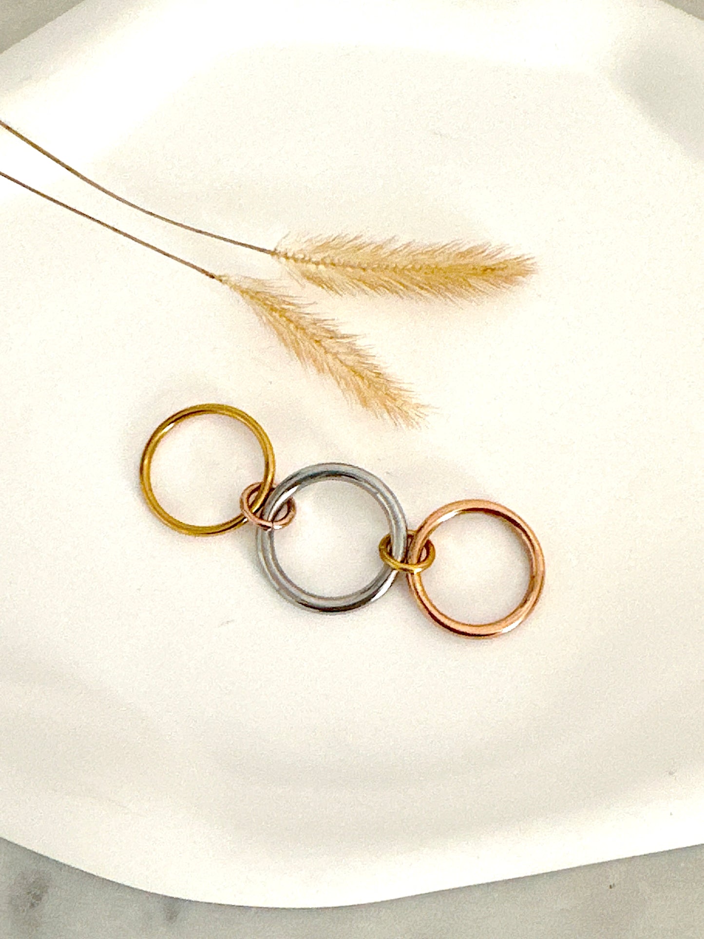 Tricolor Stainless Steel Ring