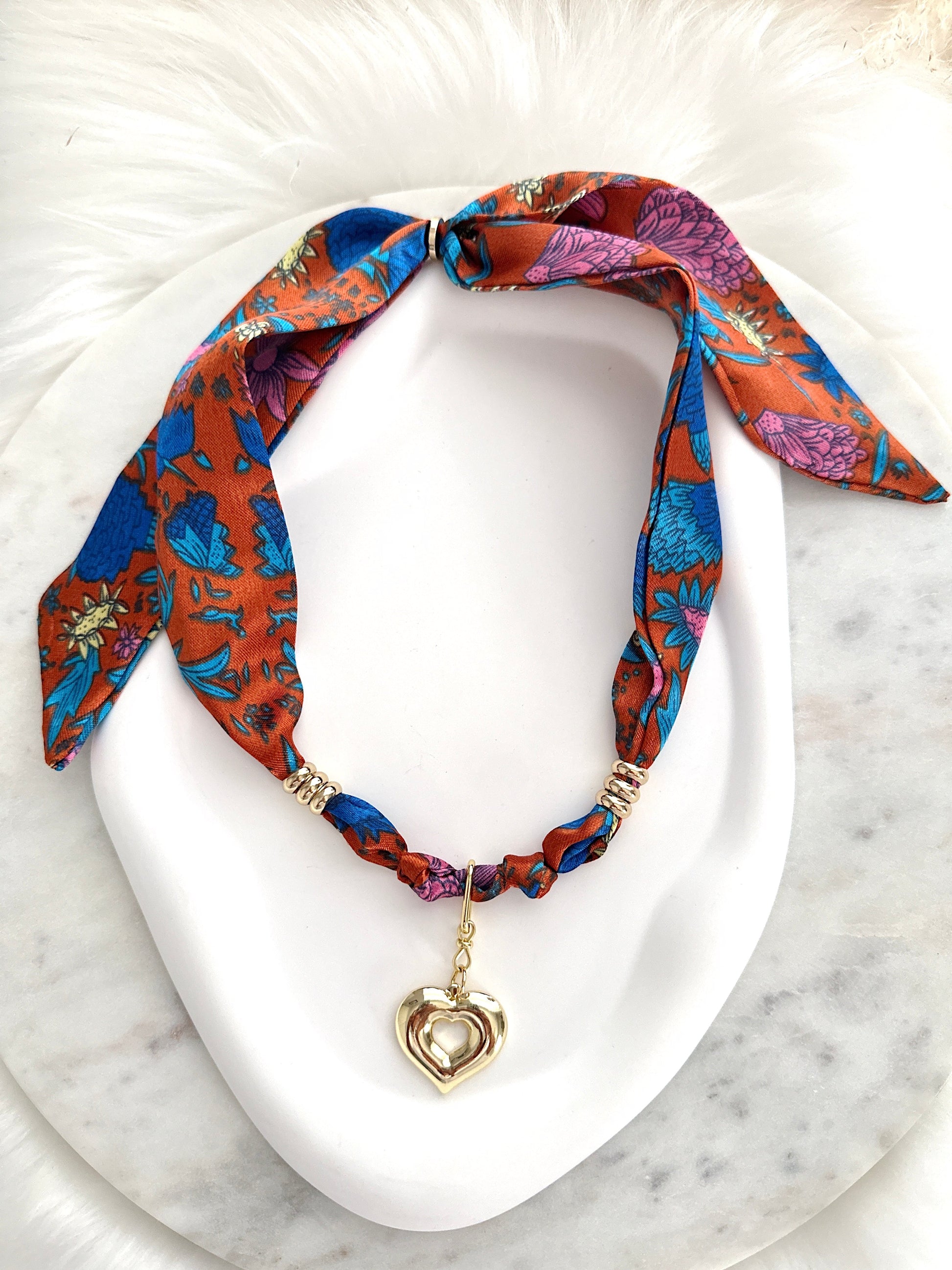 Silk Bandanna Necklace Adorn U