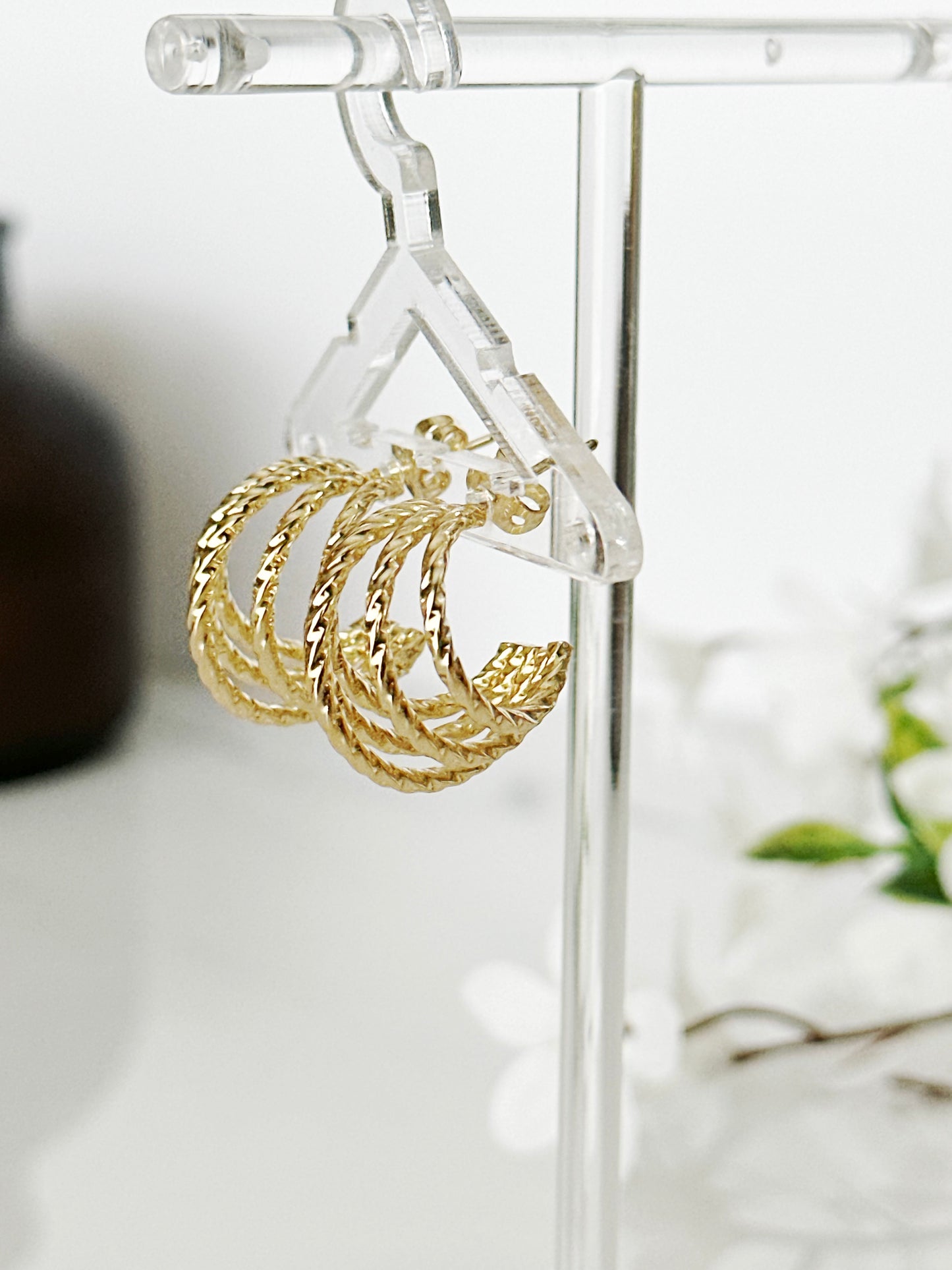 Textured Hoops - Adorn U