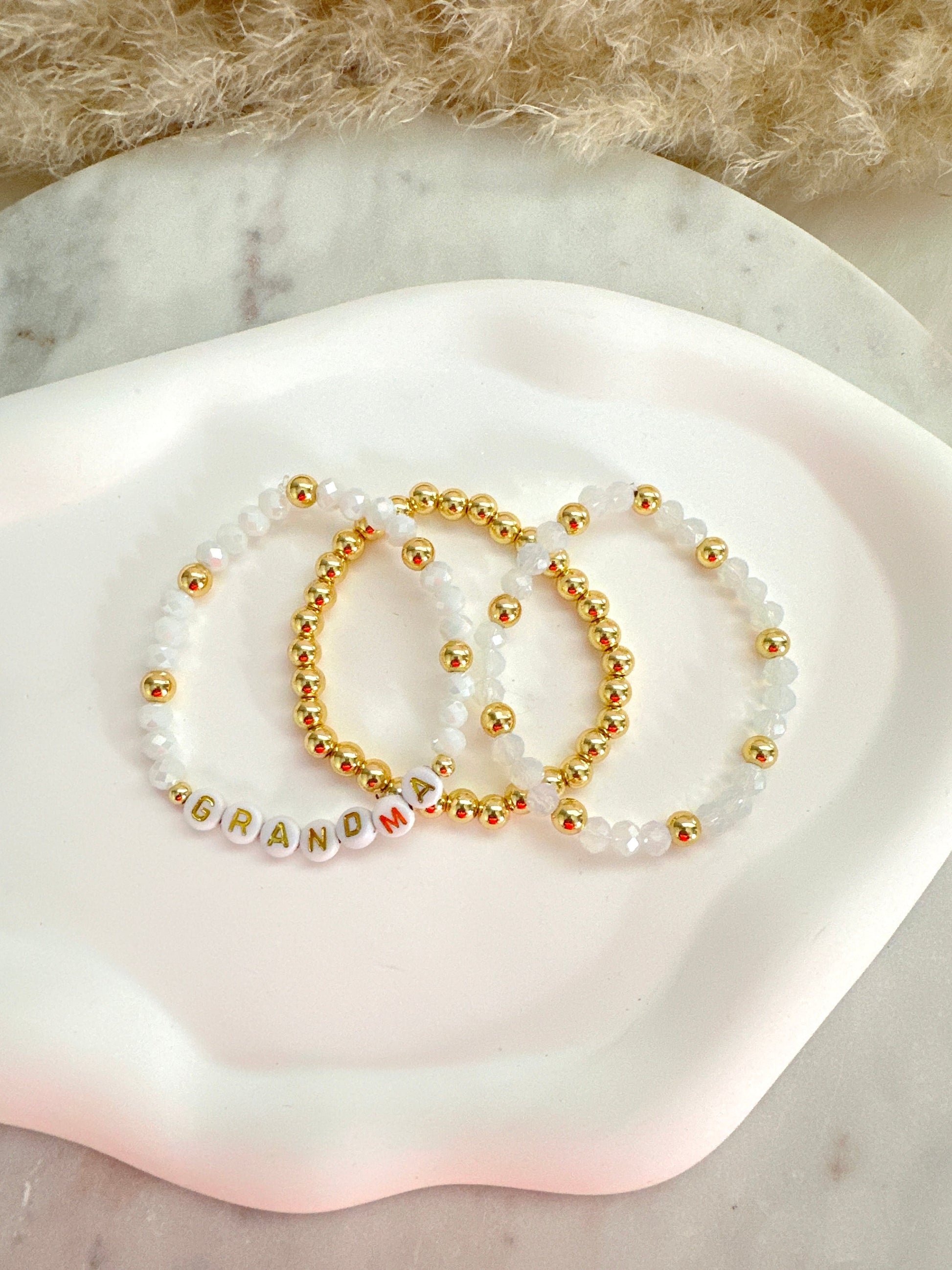 Grandma/Abuela/Nana Bracelet Stack Adorn U