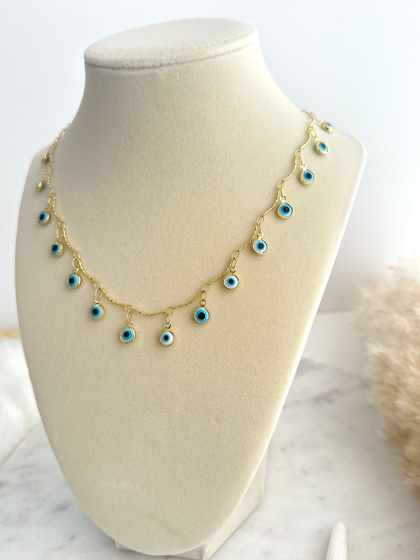 Santorini Eye Necklace - Adorn U