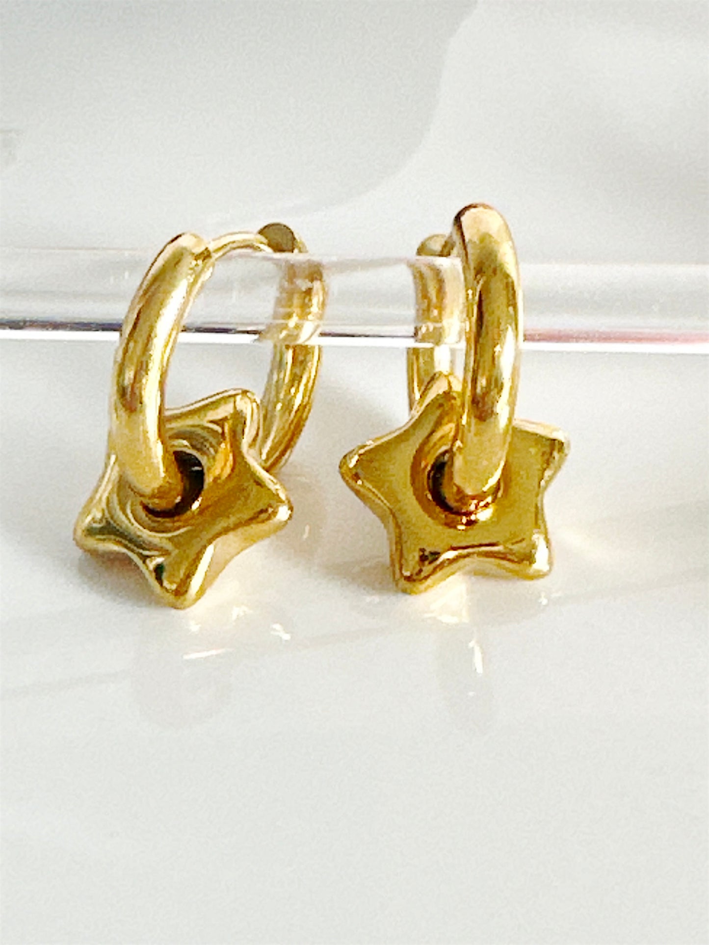 Puffy Star ⭐️ Hoops - Adorn U
