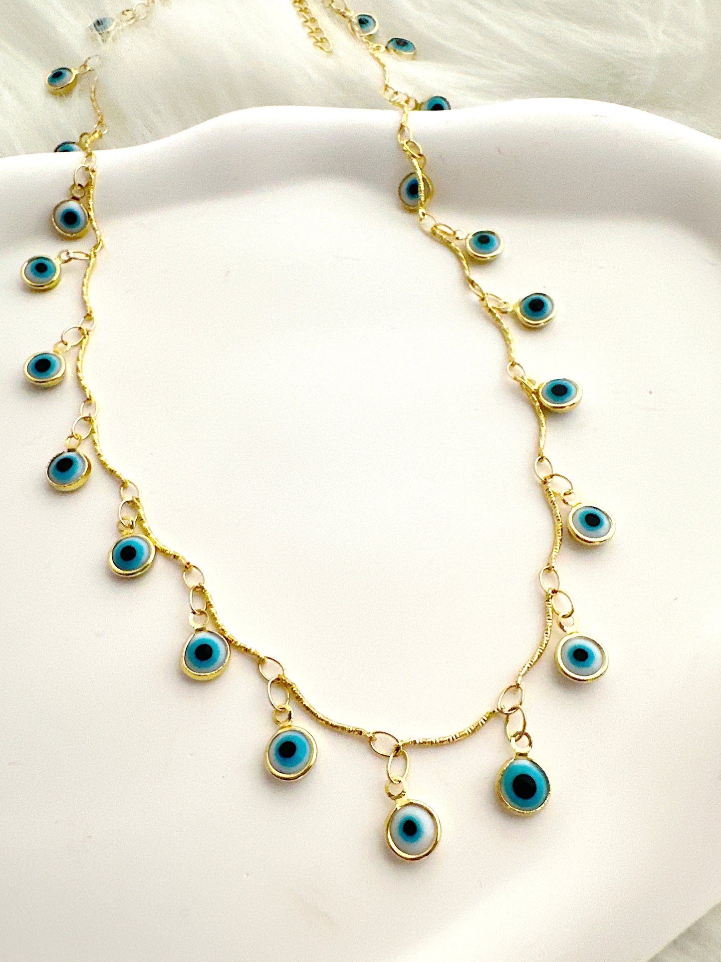 Santorini Eye Necklace - Adorn U
