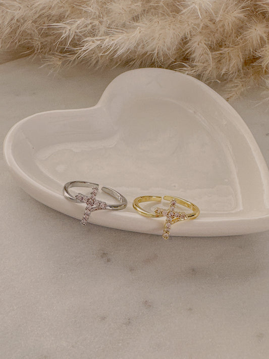 Alicia Cross Ring - Adorn U