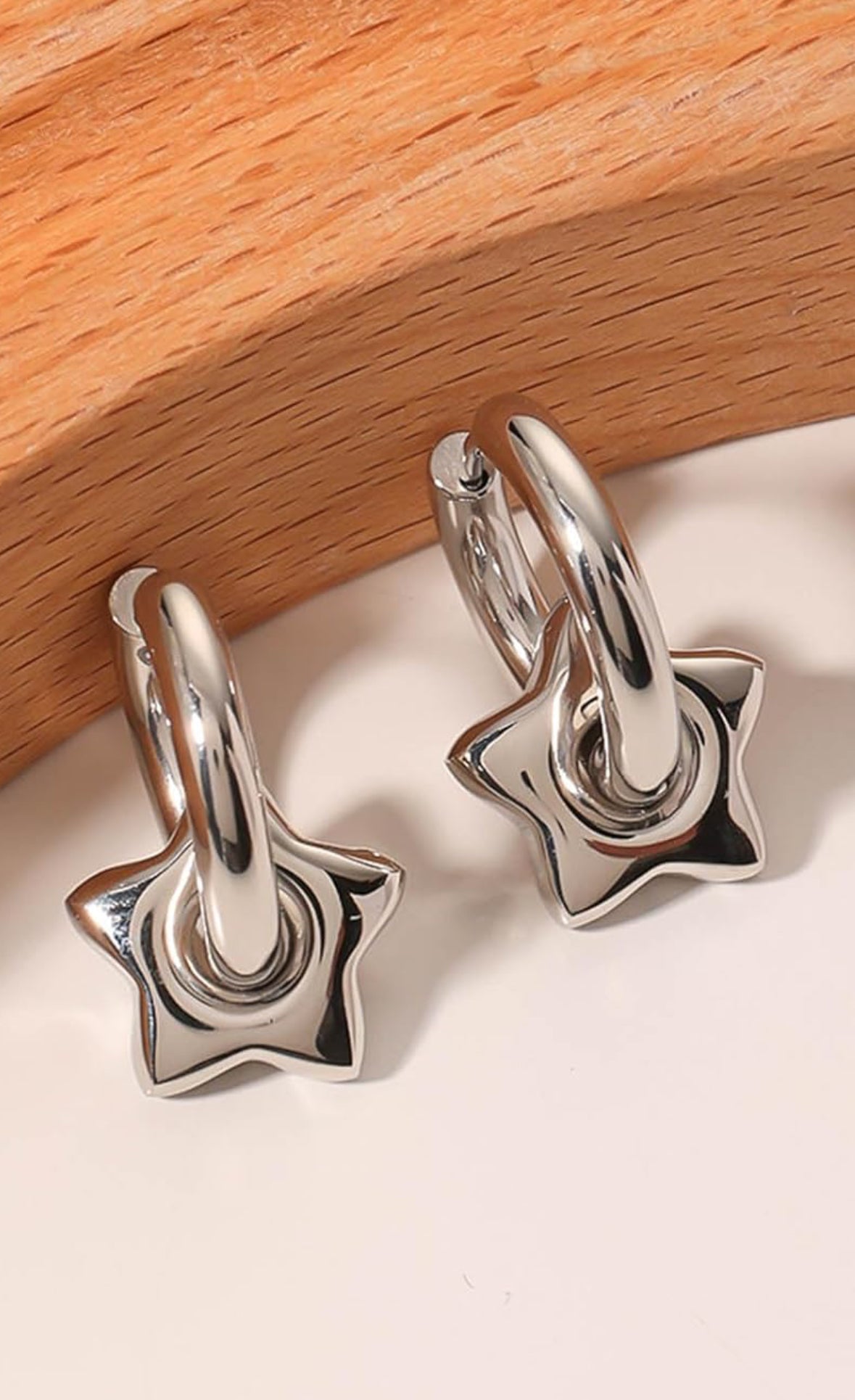 Puffy Star ⭐️ Hoops - Adorn U