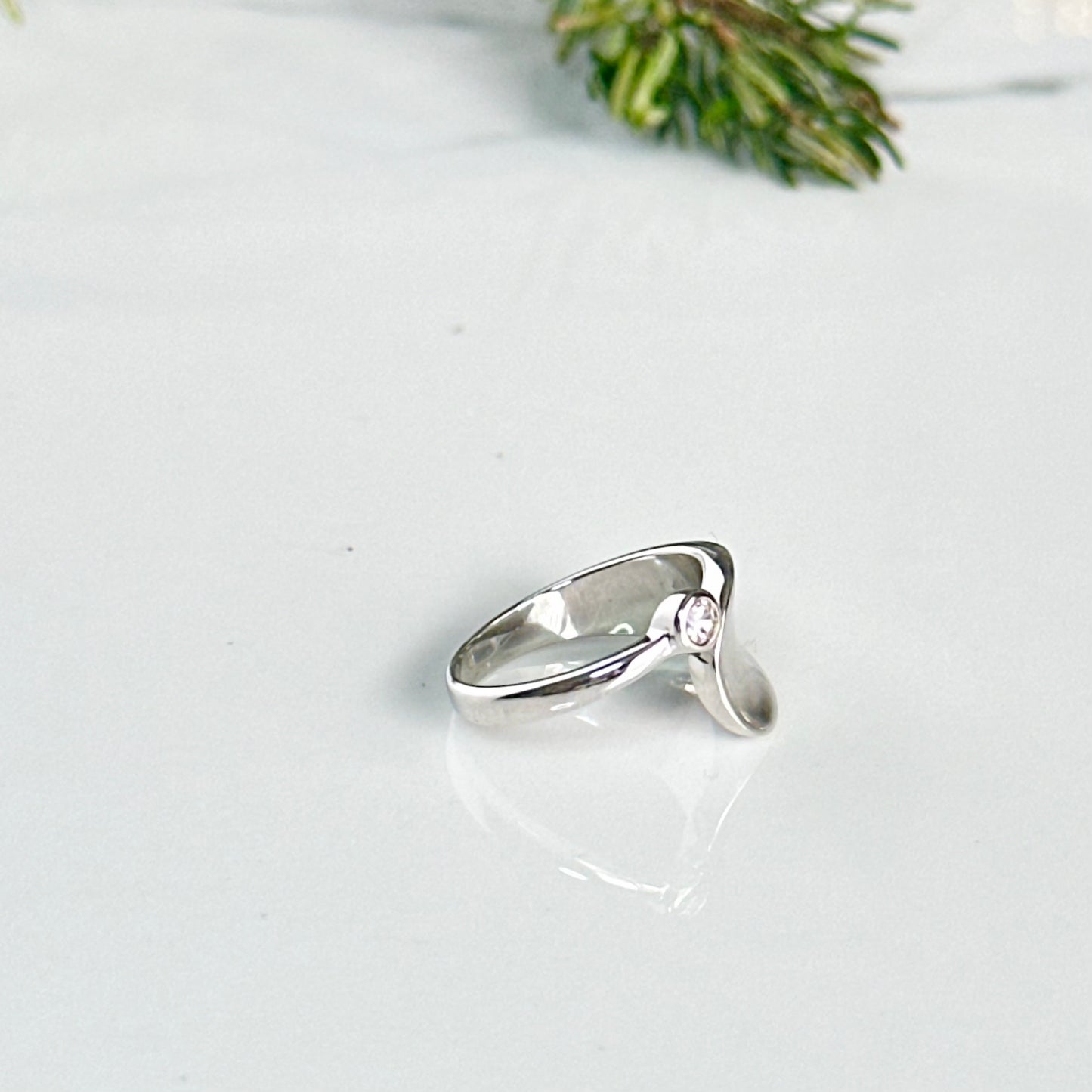 Elsie Rhodium Ring - Adorn U
