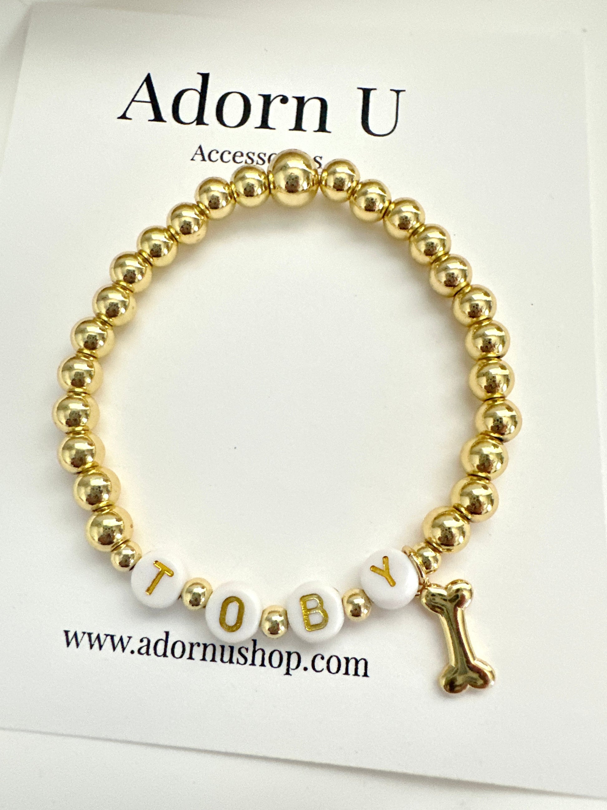 Personalized Pet Beaded Bracelet Adorn U