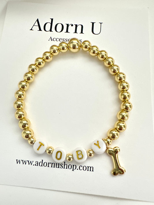 Personalized Pet Beaded Bracelet Adorn U