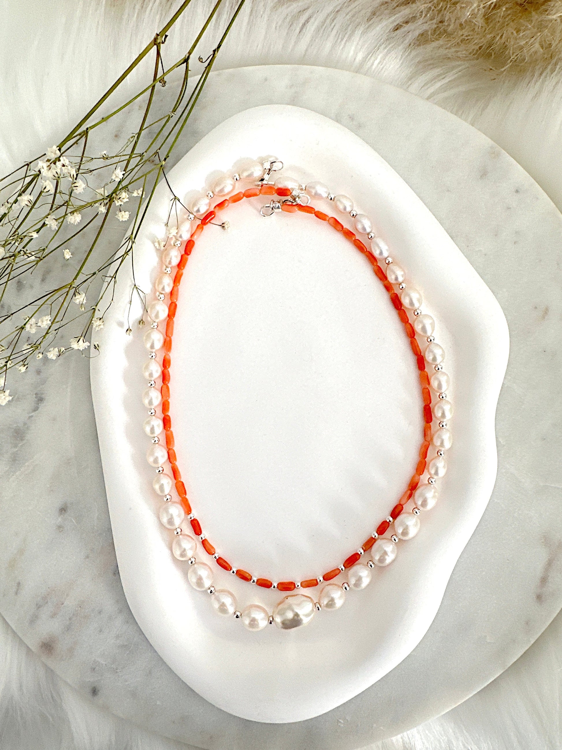 Coral Elegance Necklace Adorn U