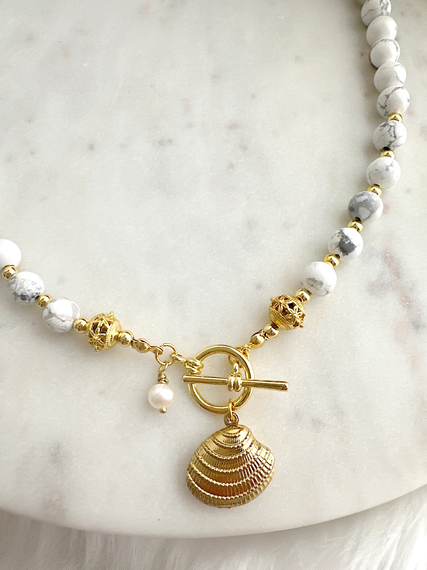 White Marbled Stone - Adorn U