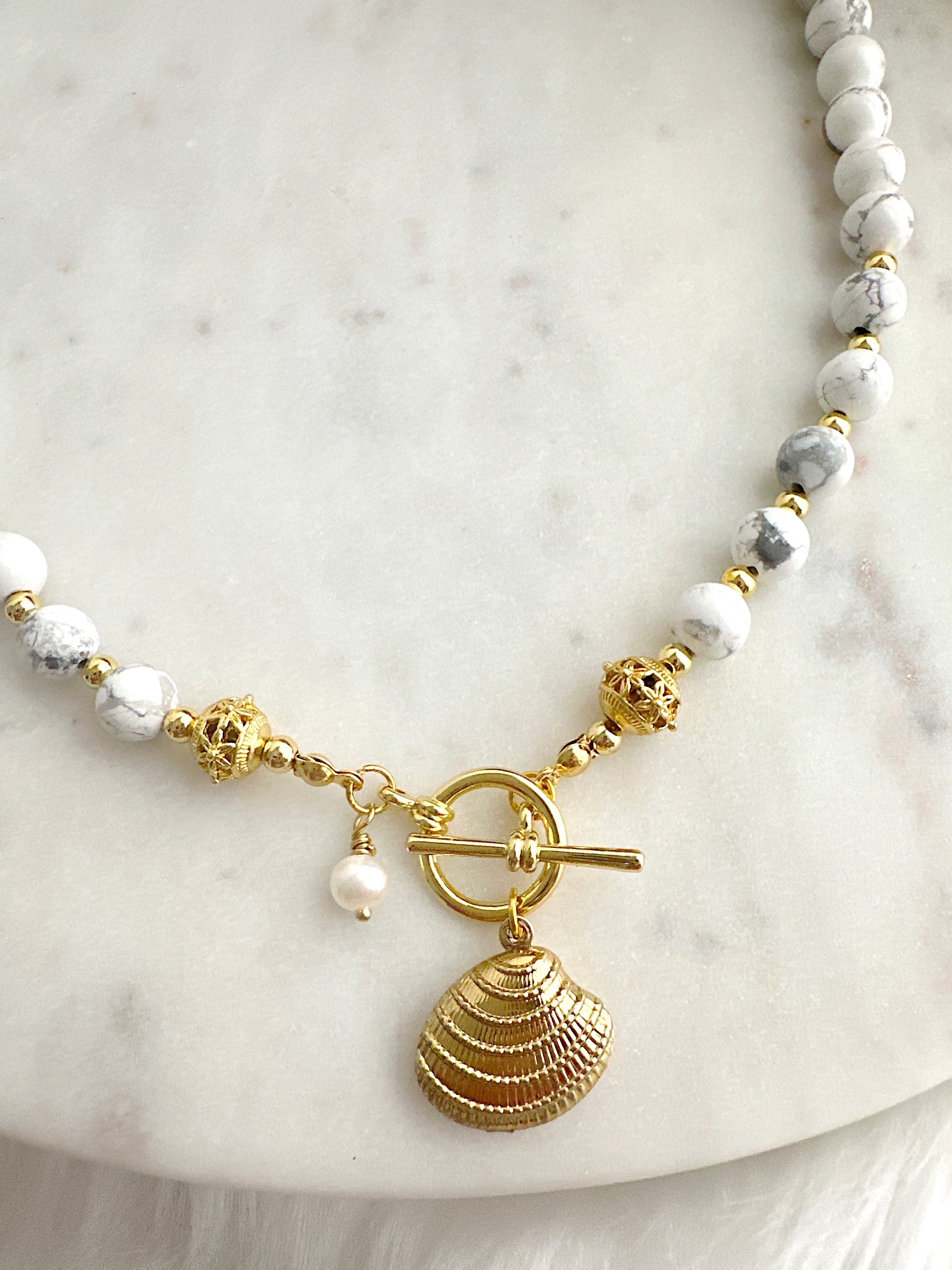 White Marbled Stone - Adorn U