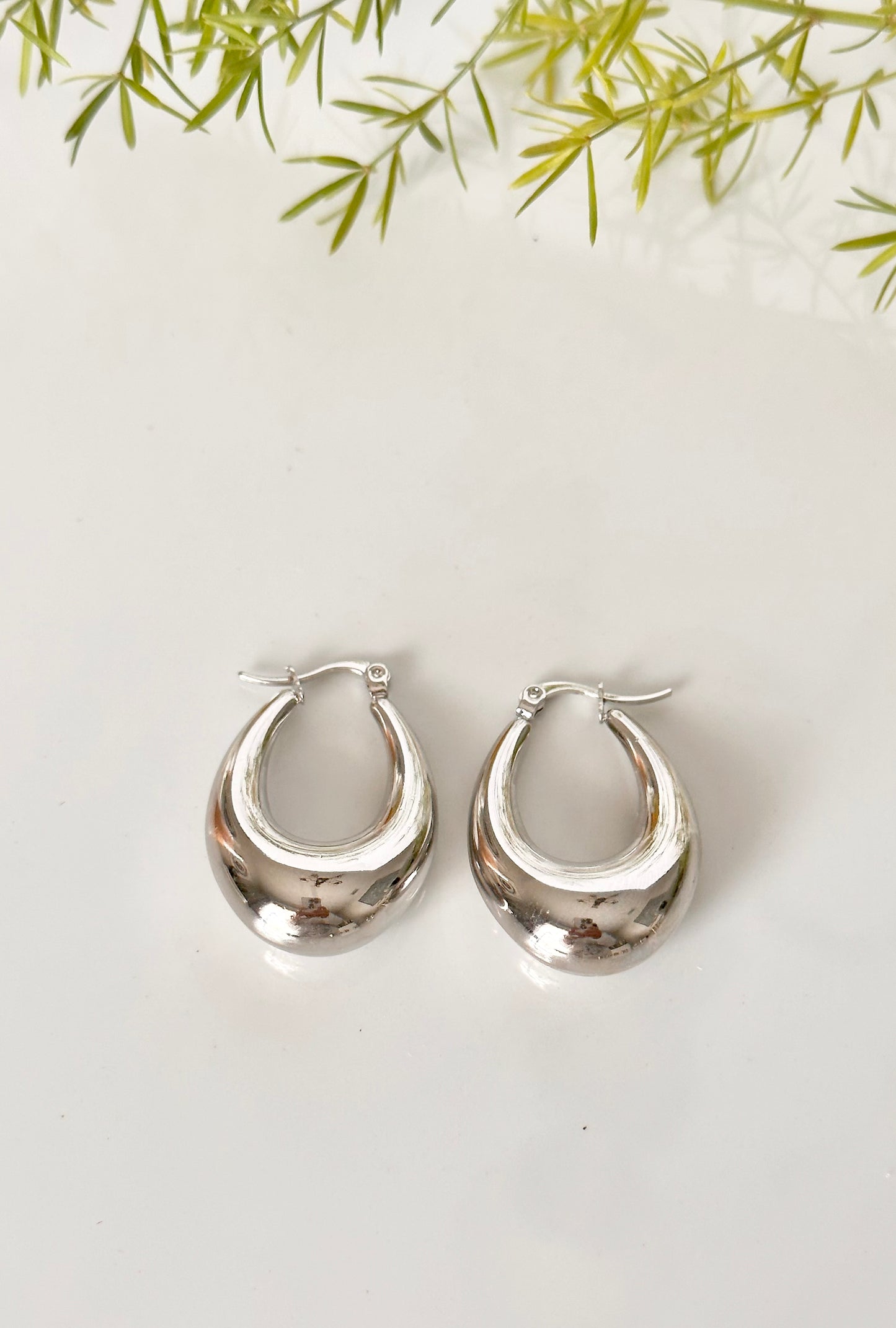 Elongated Drop Hoop - Adorn U