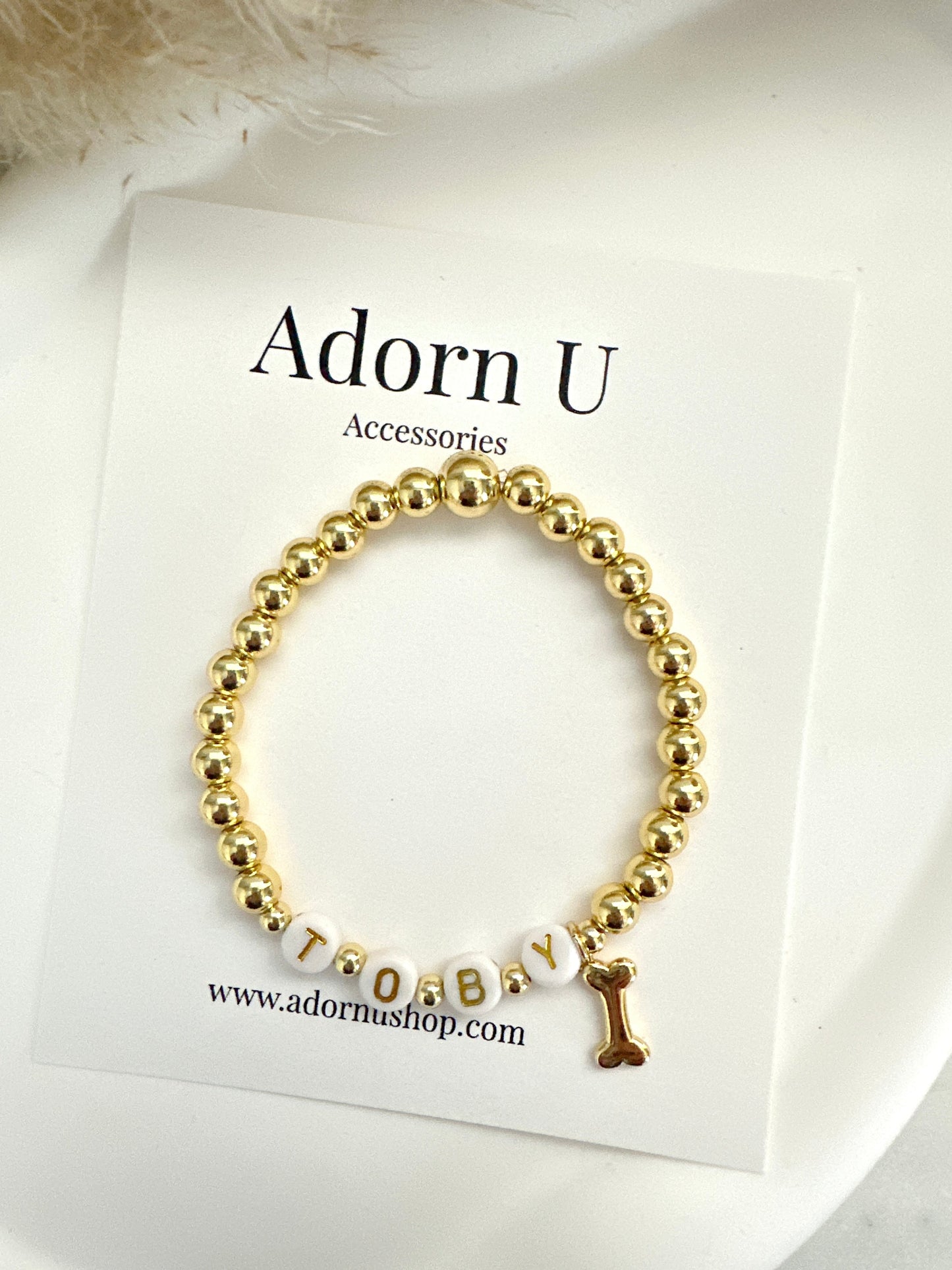 Personalized Pet Beaded Bracelet Adorn U