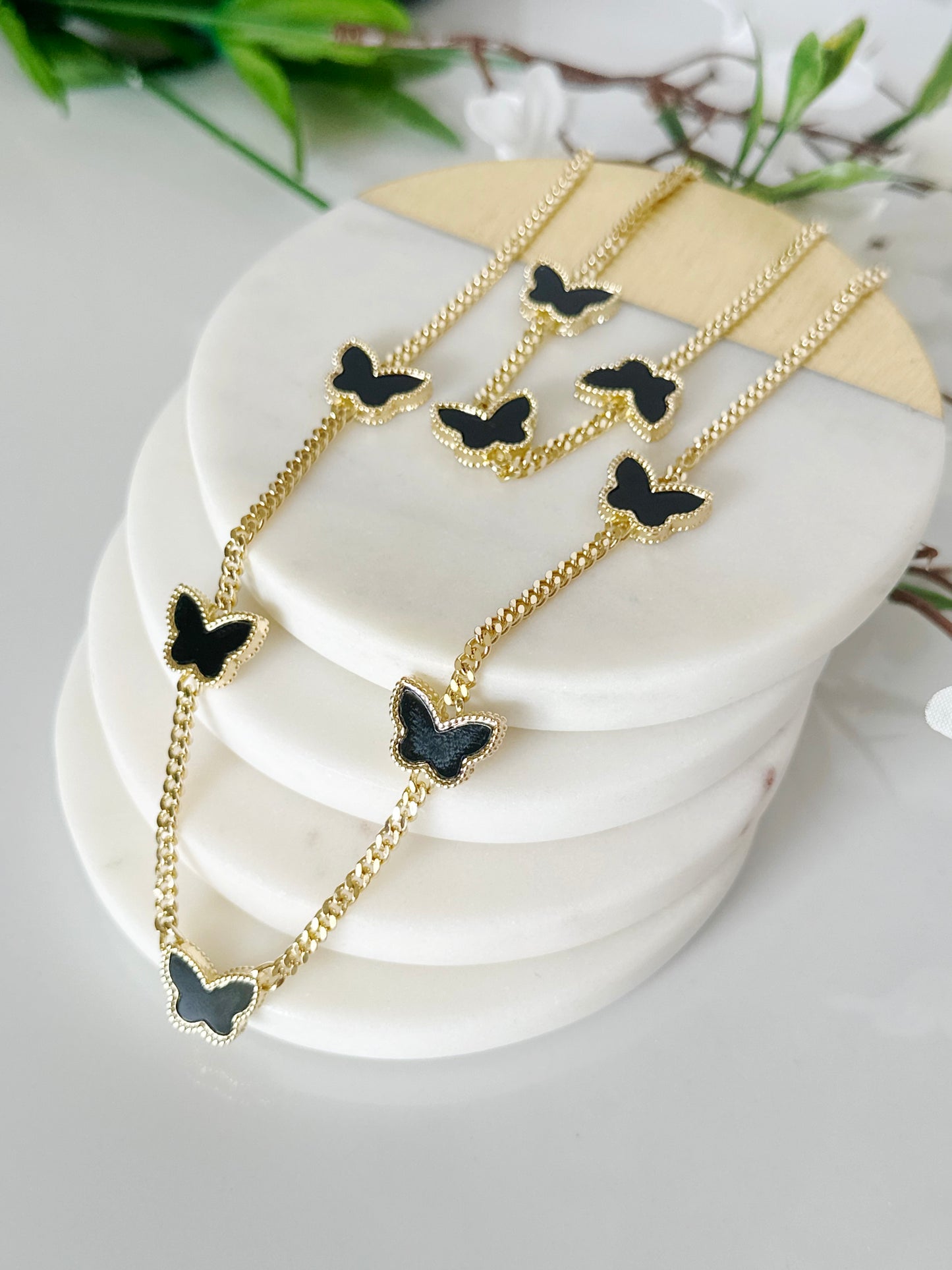 Butterfly Necklace and Bracelet Set - Adorn U