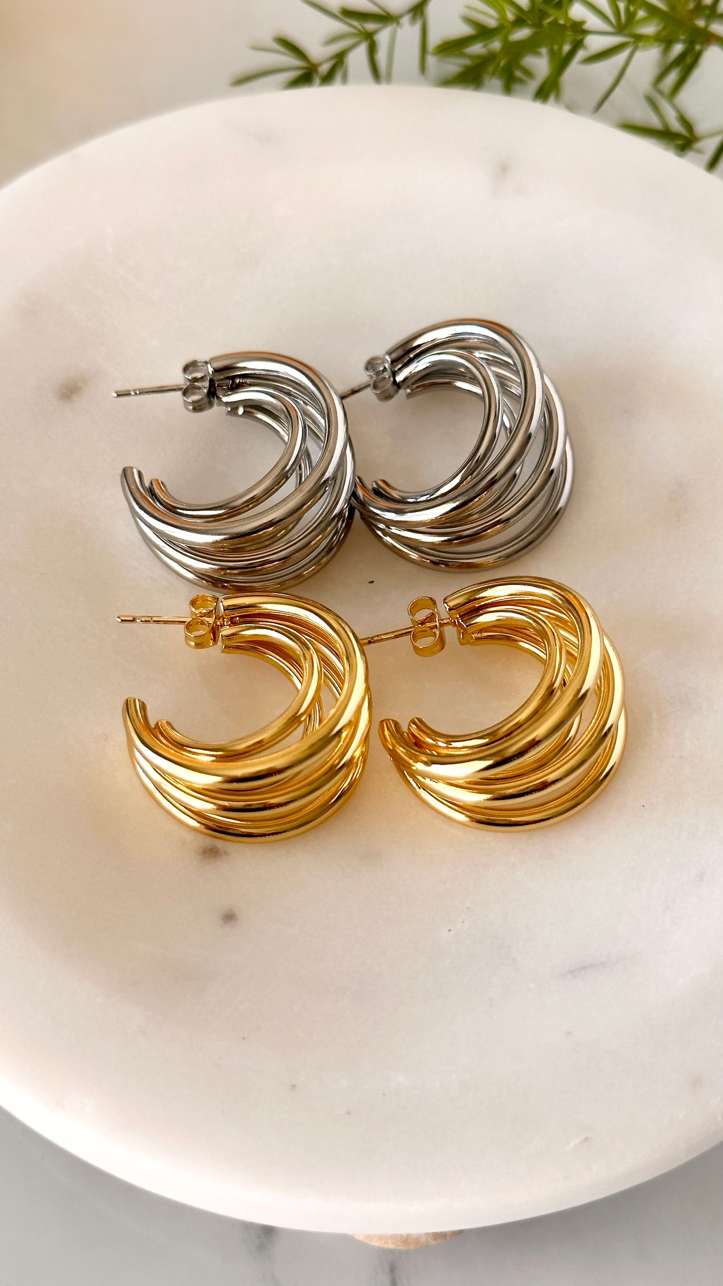 Beatrix 4 Hoop Earrings - Adorn U