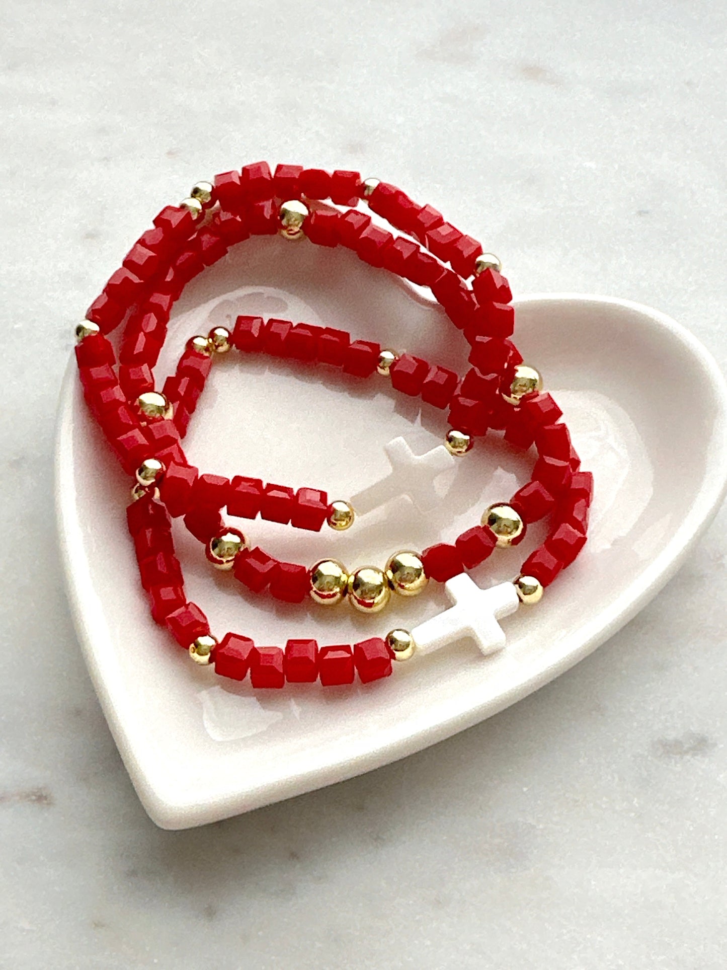 Crimson Cross Set Adorn U