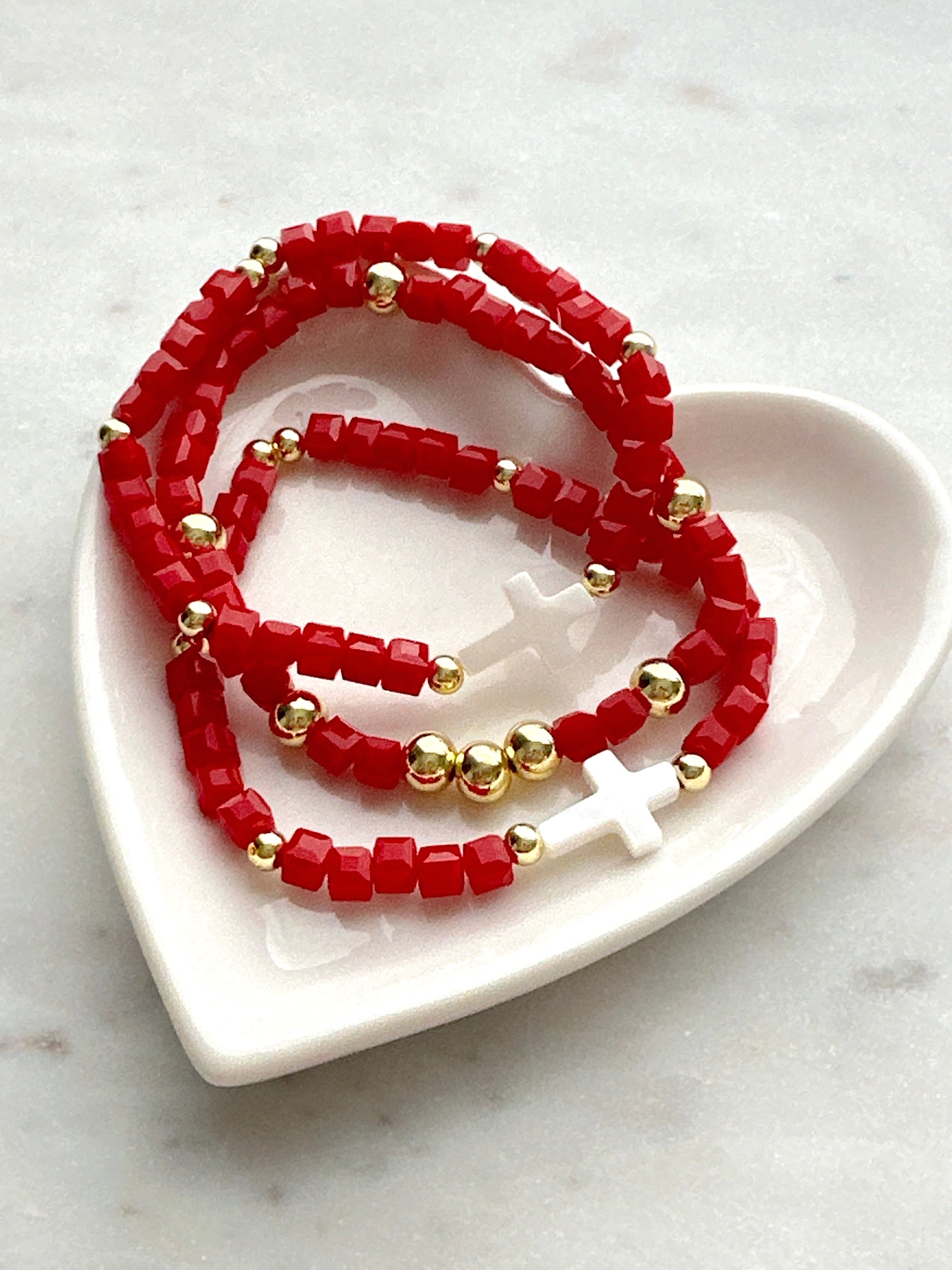 Crimson Cross Set Adorn U